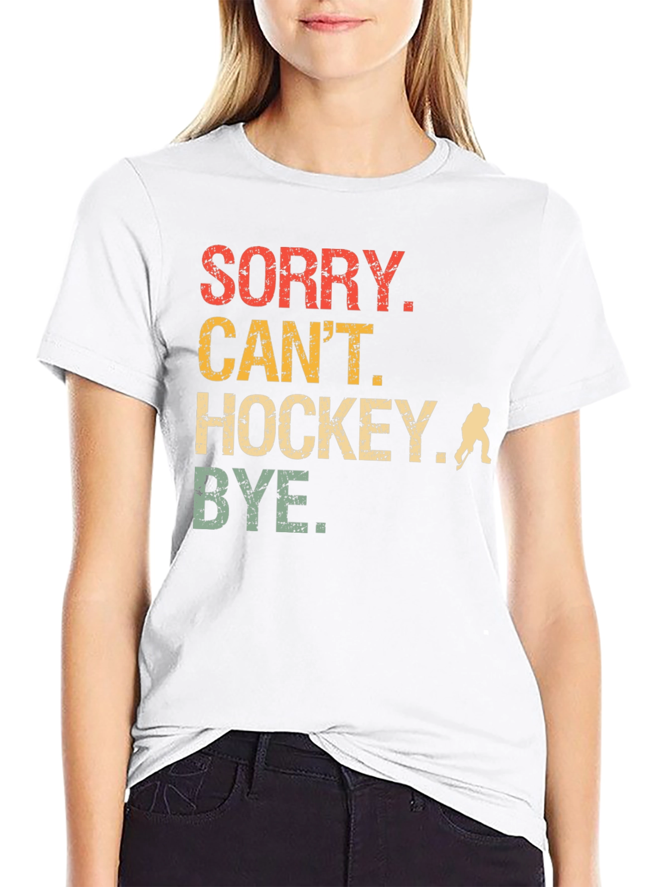 Sorry Cant Hockey T-Shirt