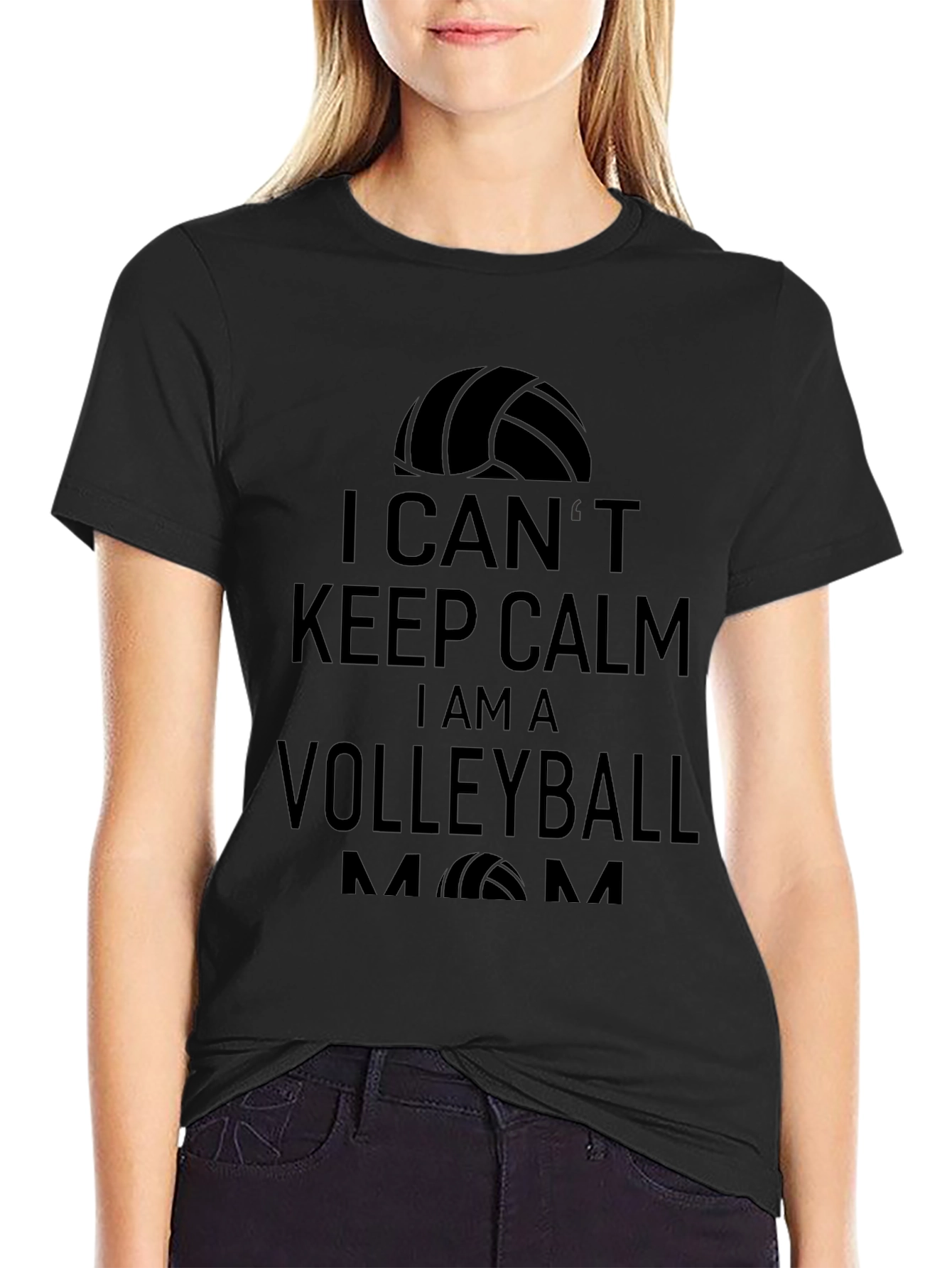 Volleyball Mom T-Shirt - I Cant Keep Calm