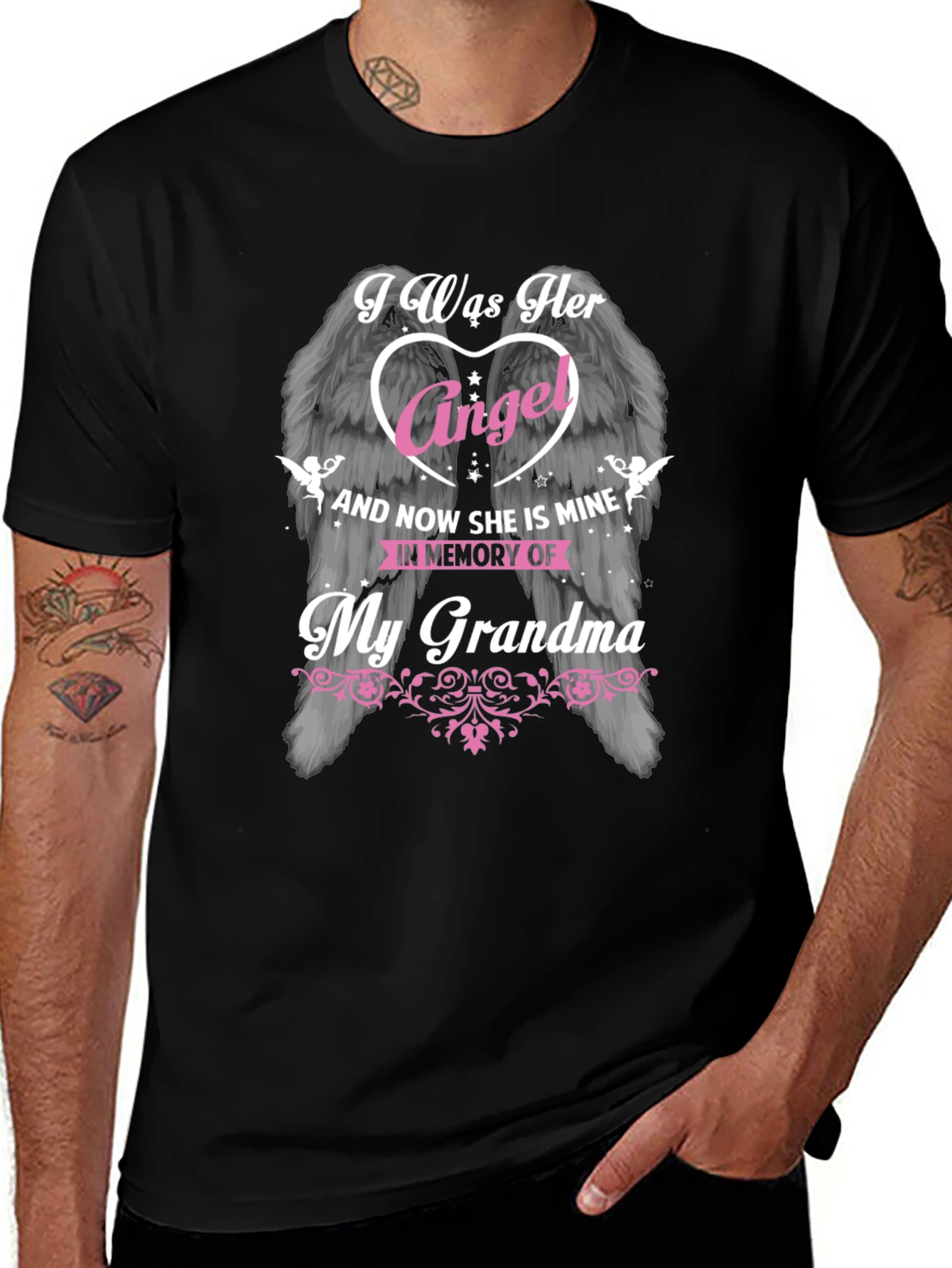 In Memory of My Grandma Angel Wings T-Shirt