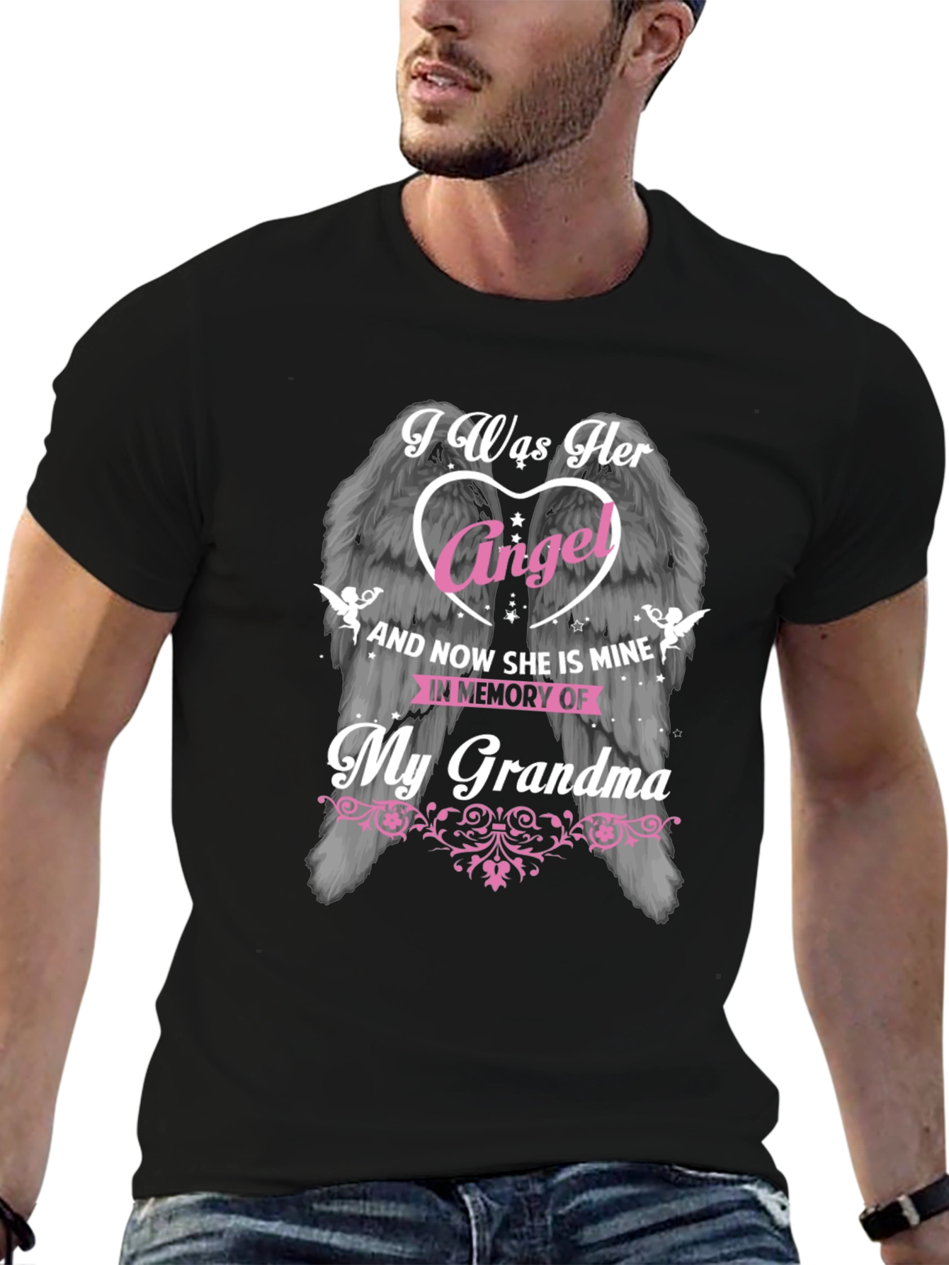 In Memory of My Grandma Angel Wings T-Shirt