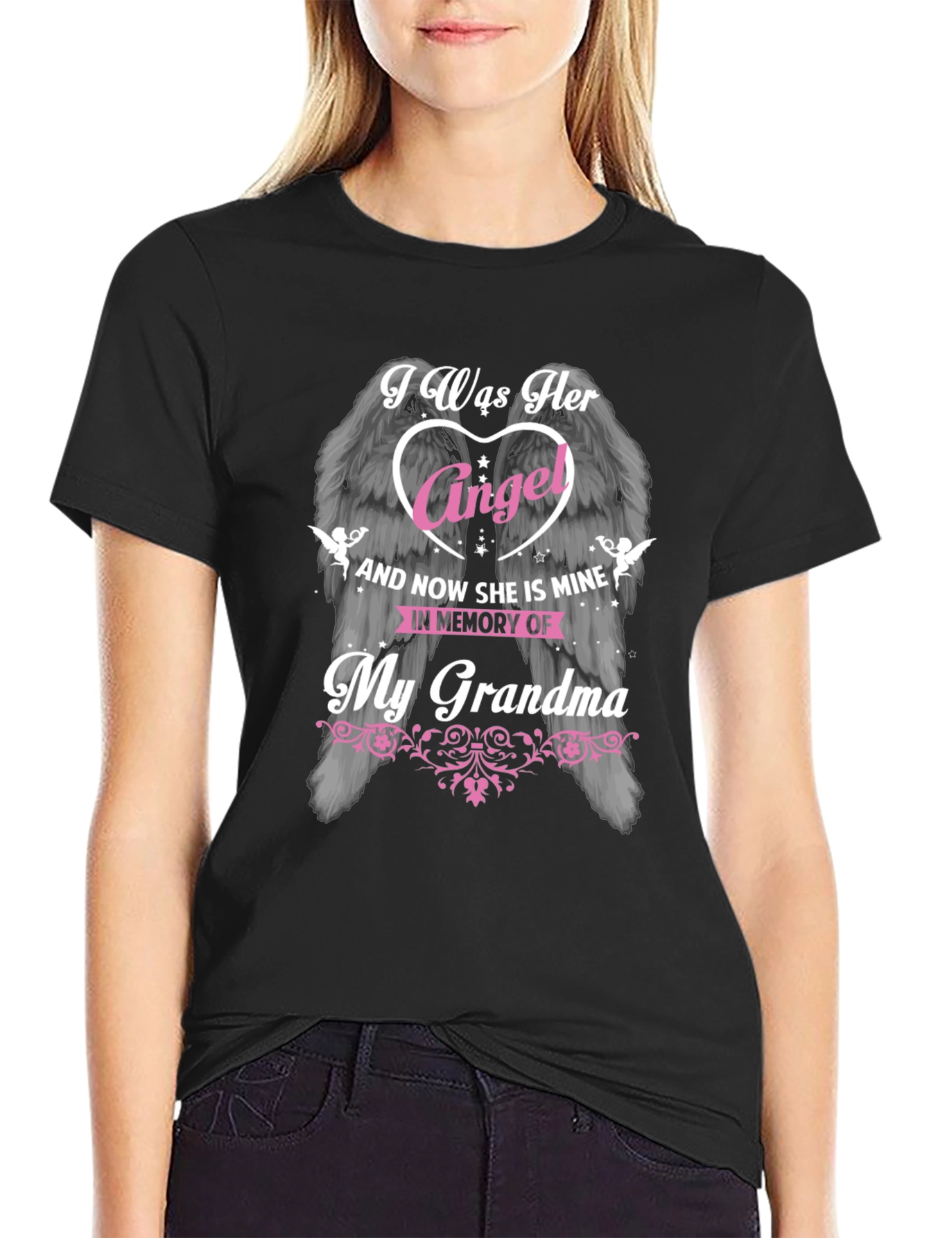 In Memory of My Grandma Angel Wings T-Shirt