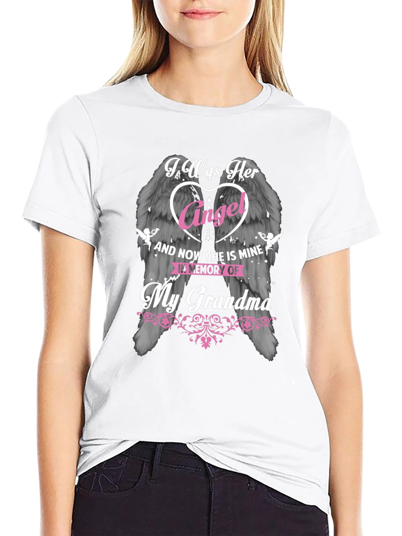 In Memory of My Grandma Angel Wings T-Shirt
