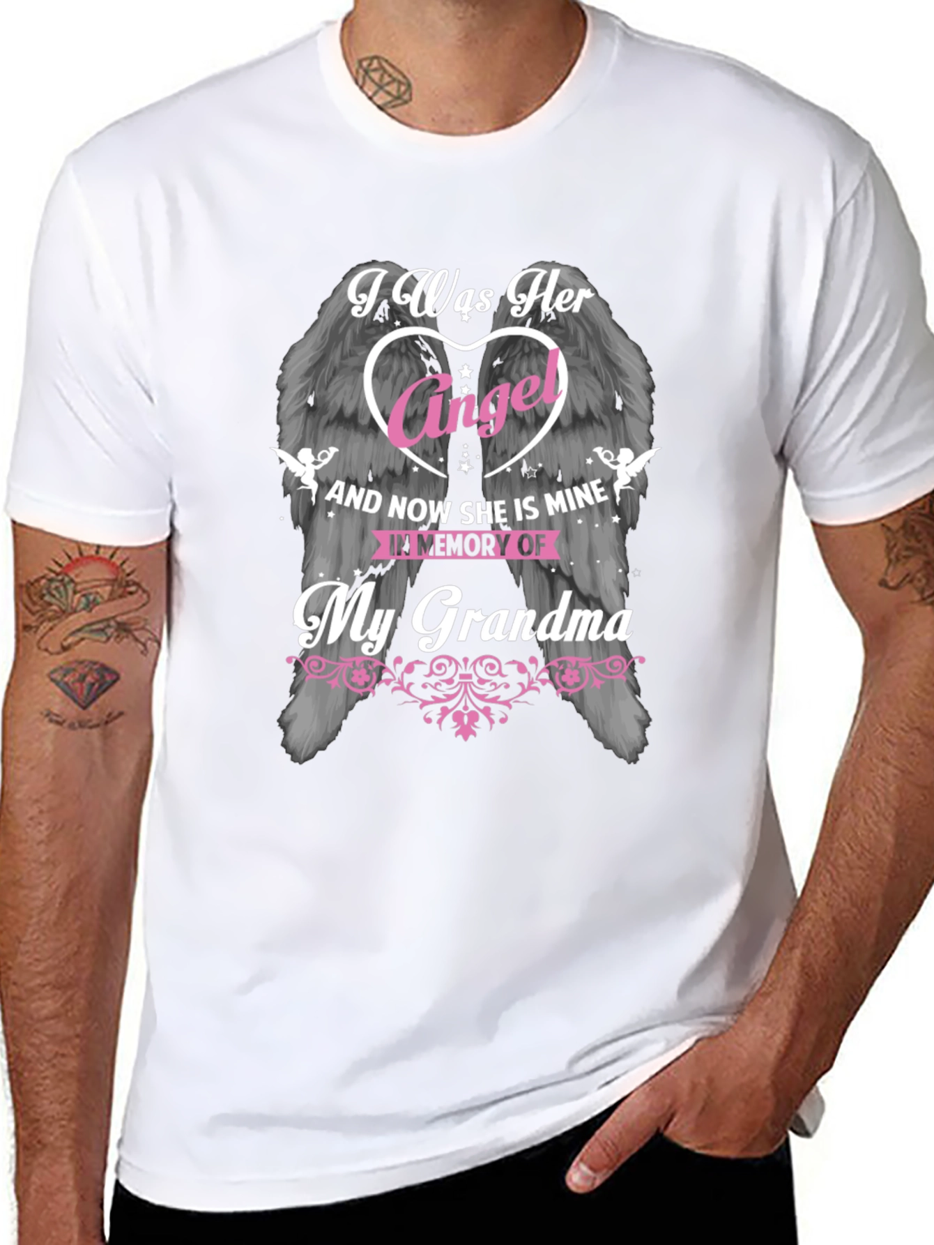 In Memory of My Grandma Angel Wings T-Shirt