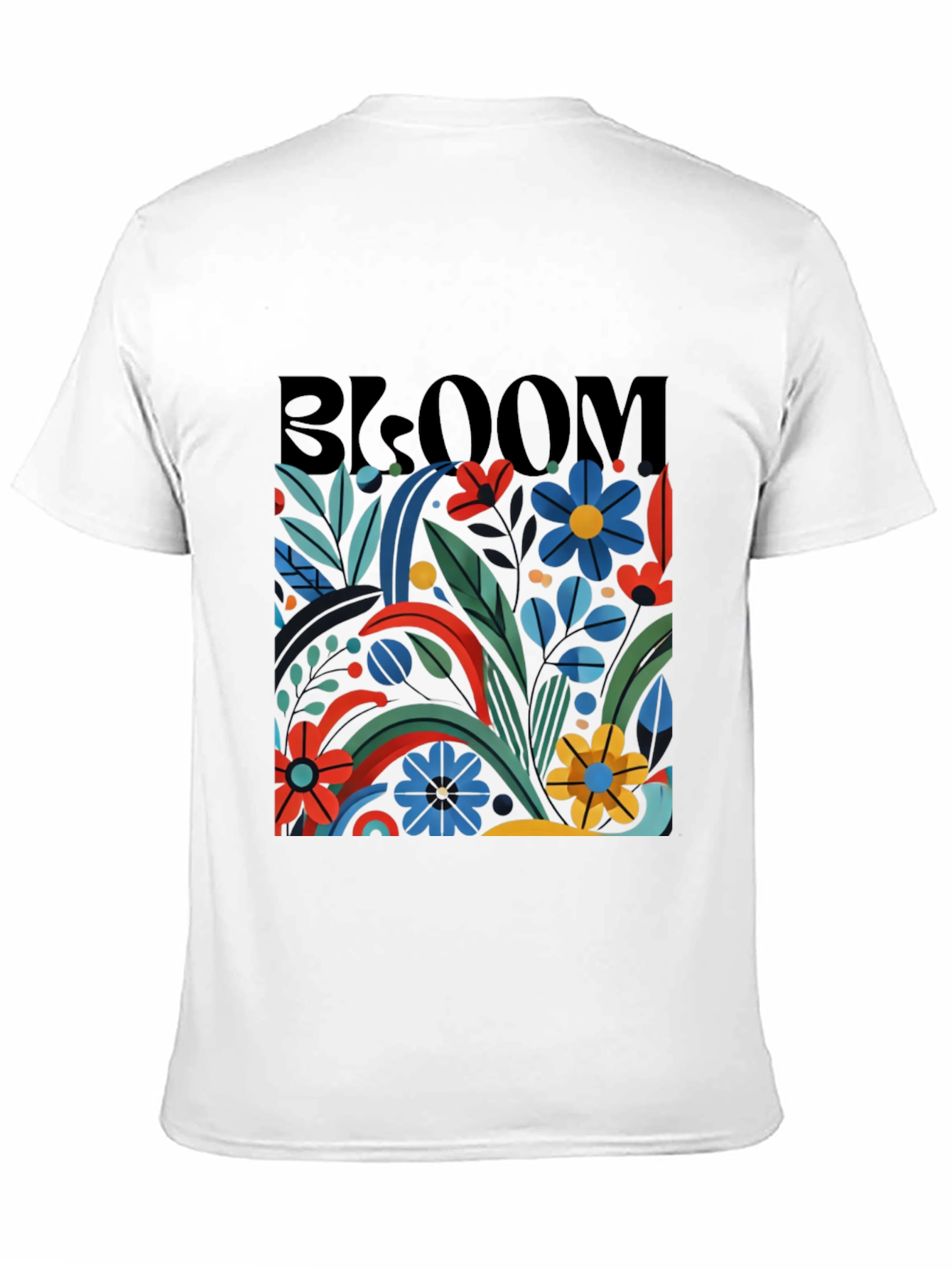 Bloom Graphic Tee - Black Floral T-Shirt