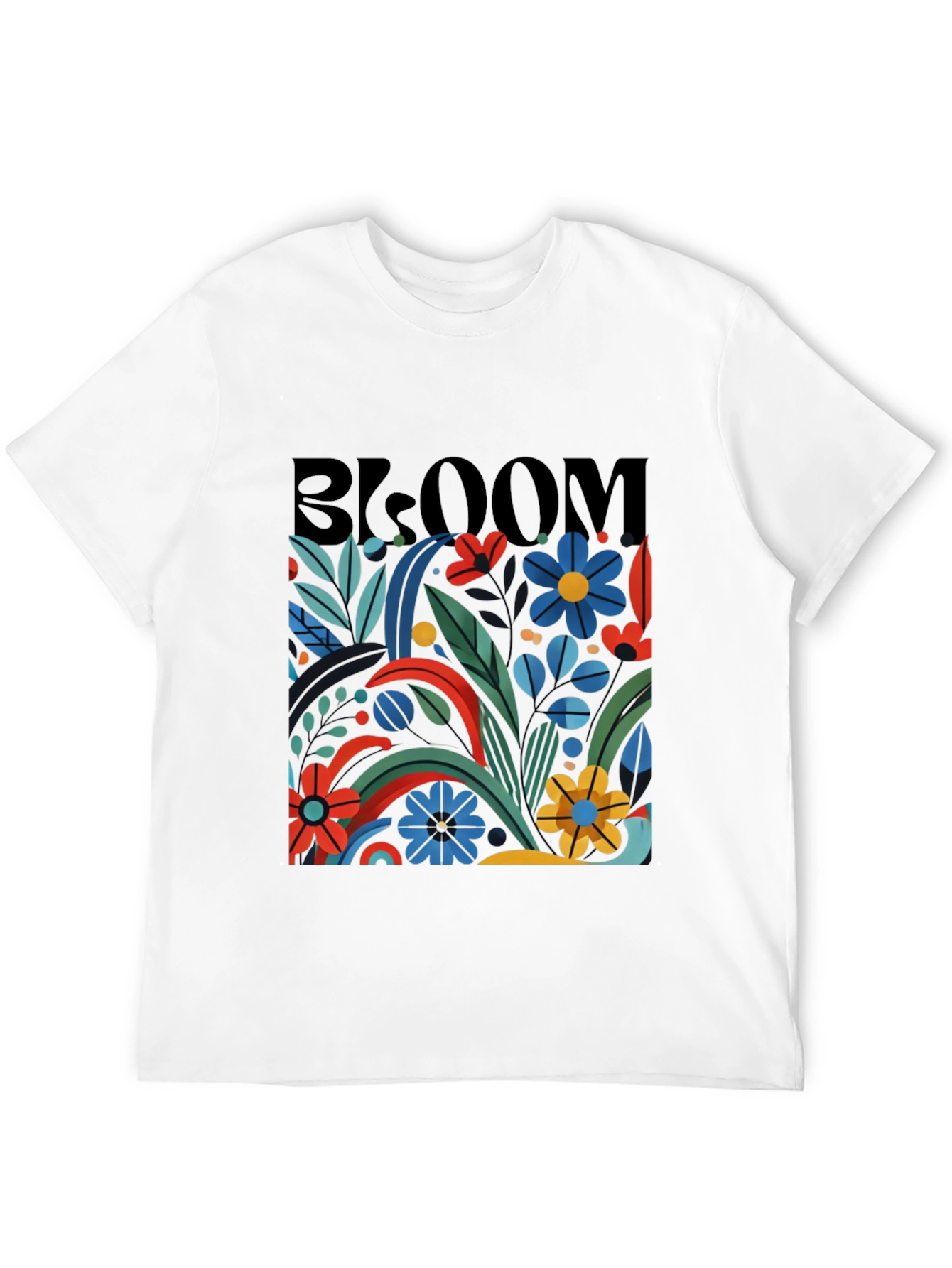 Bloom Graphic Tee - Black Floral T-Shirt