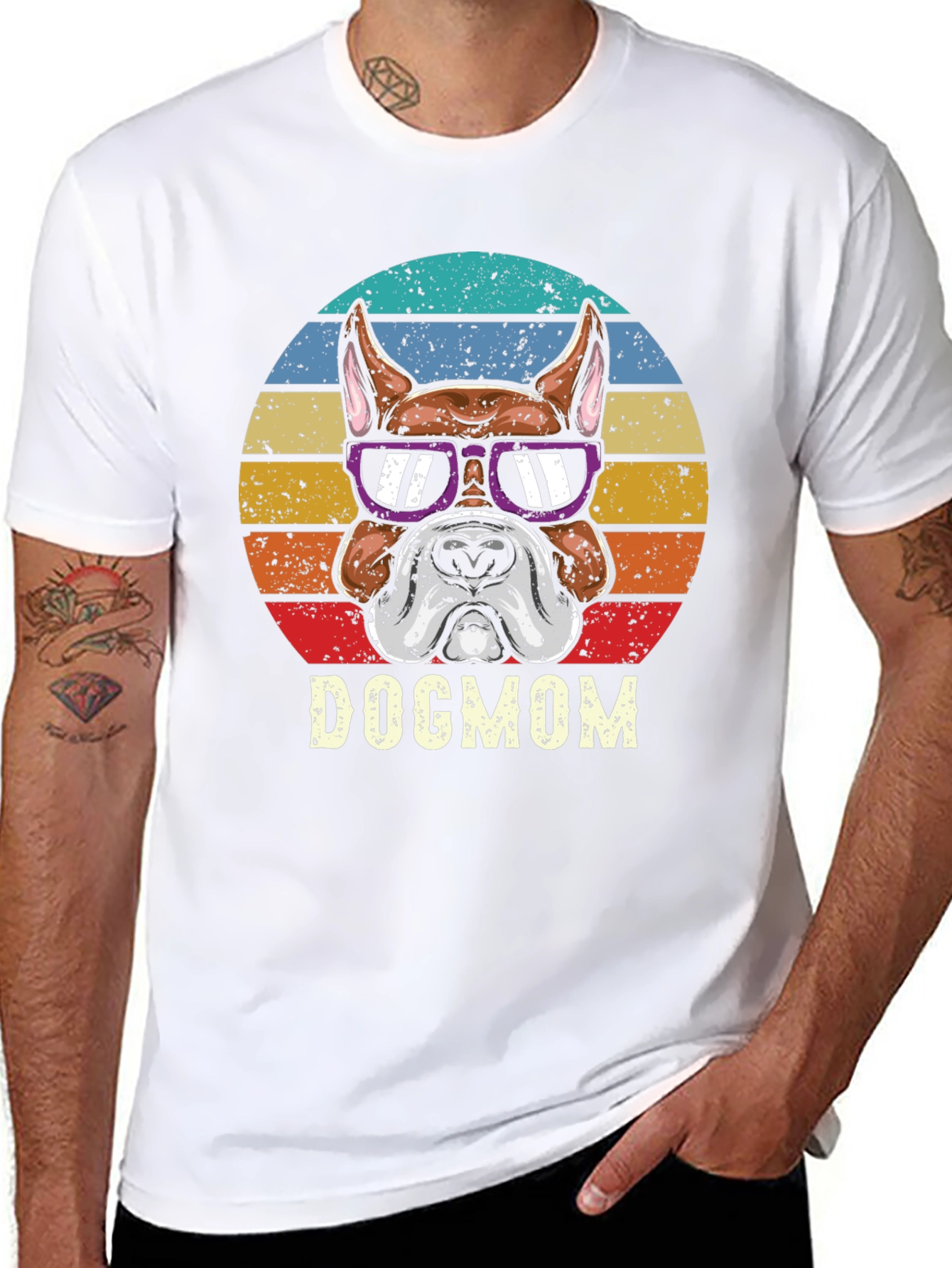 Dog Mom T-Shirt - Cute Boxer Dog Design