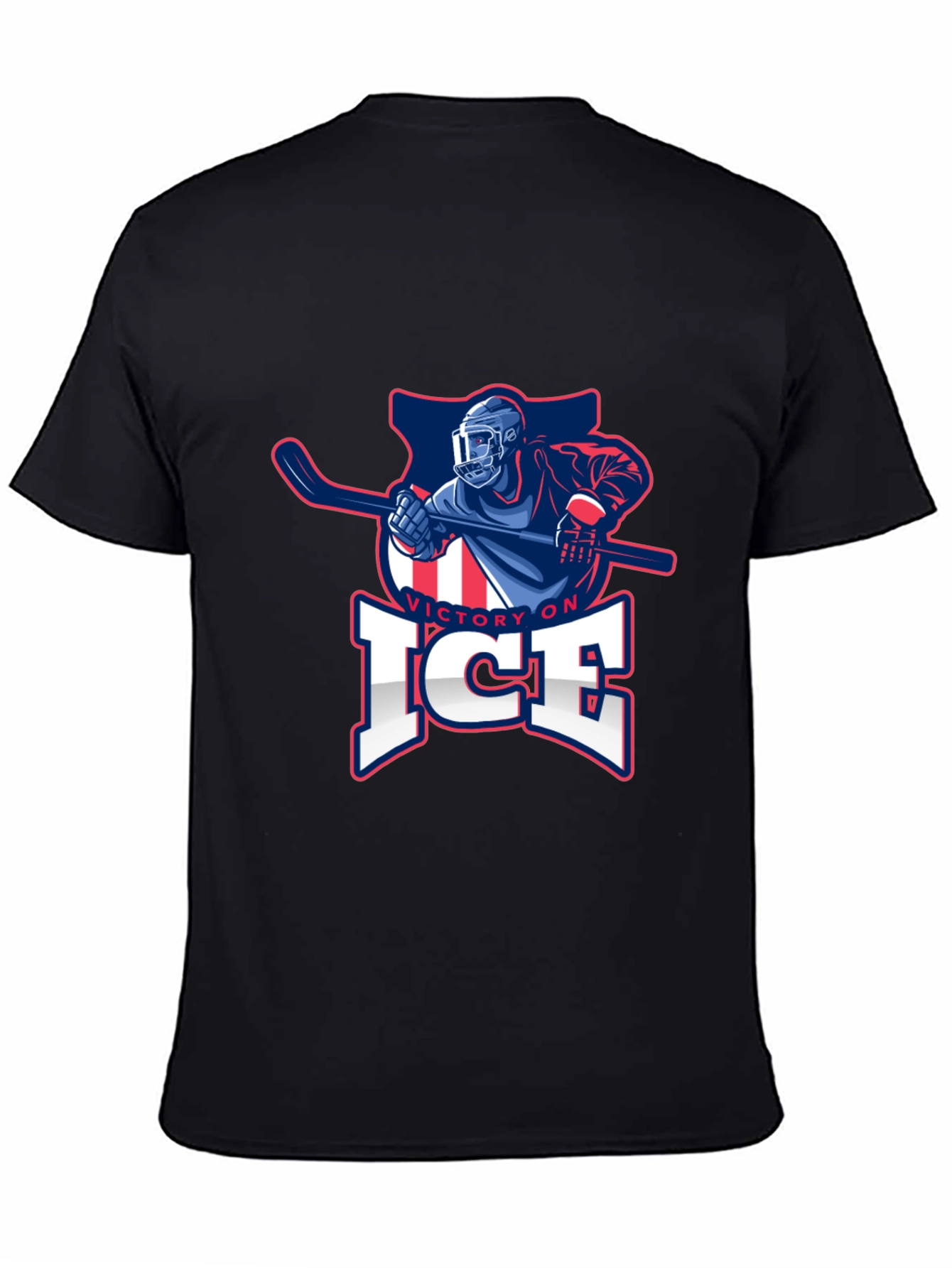 Victory On Ice Hockey Graphic T-Shirt