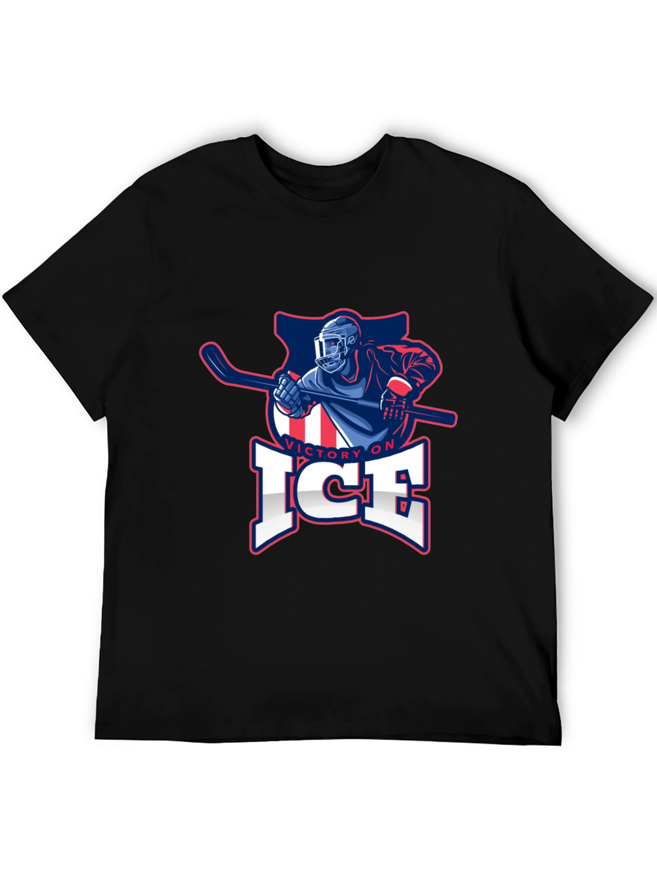 Victory On Ice Hockey Graphic T-Shirt