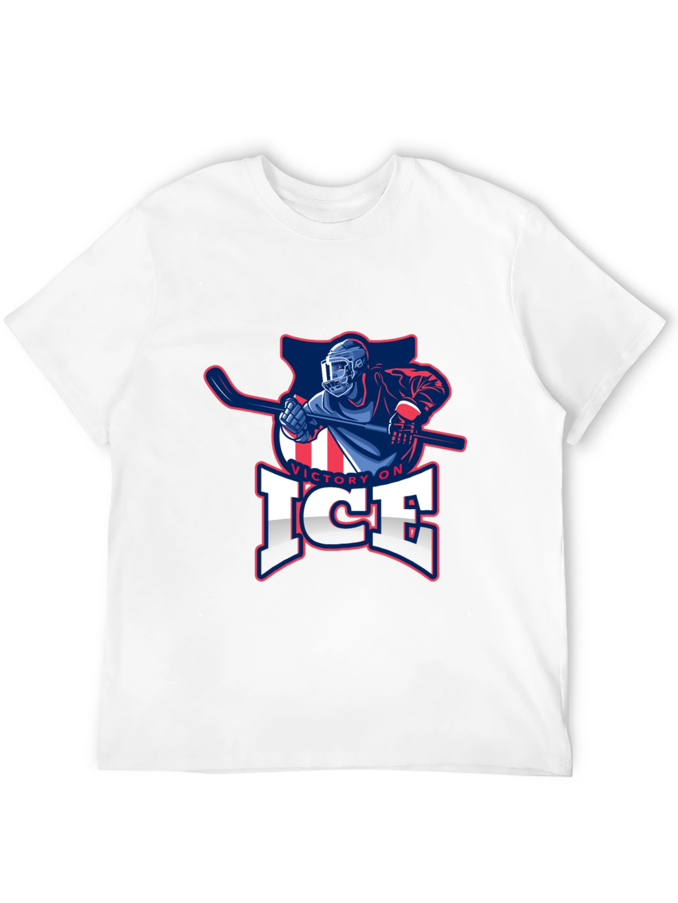 Victory On Ice Hockey Graphic T-Shirt