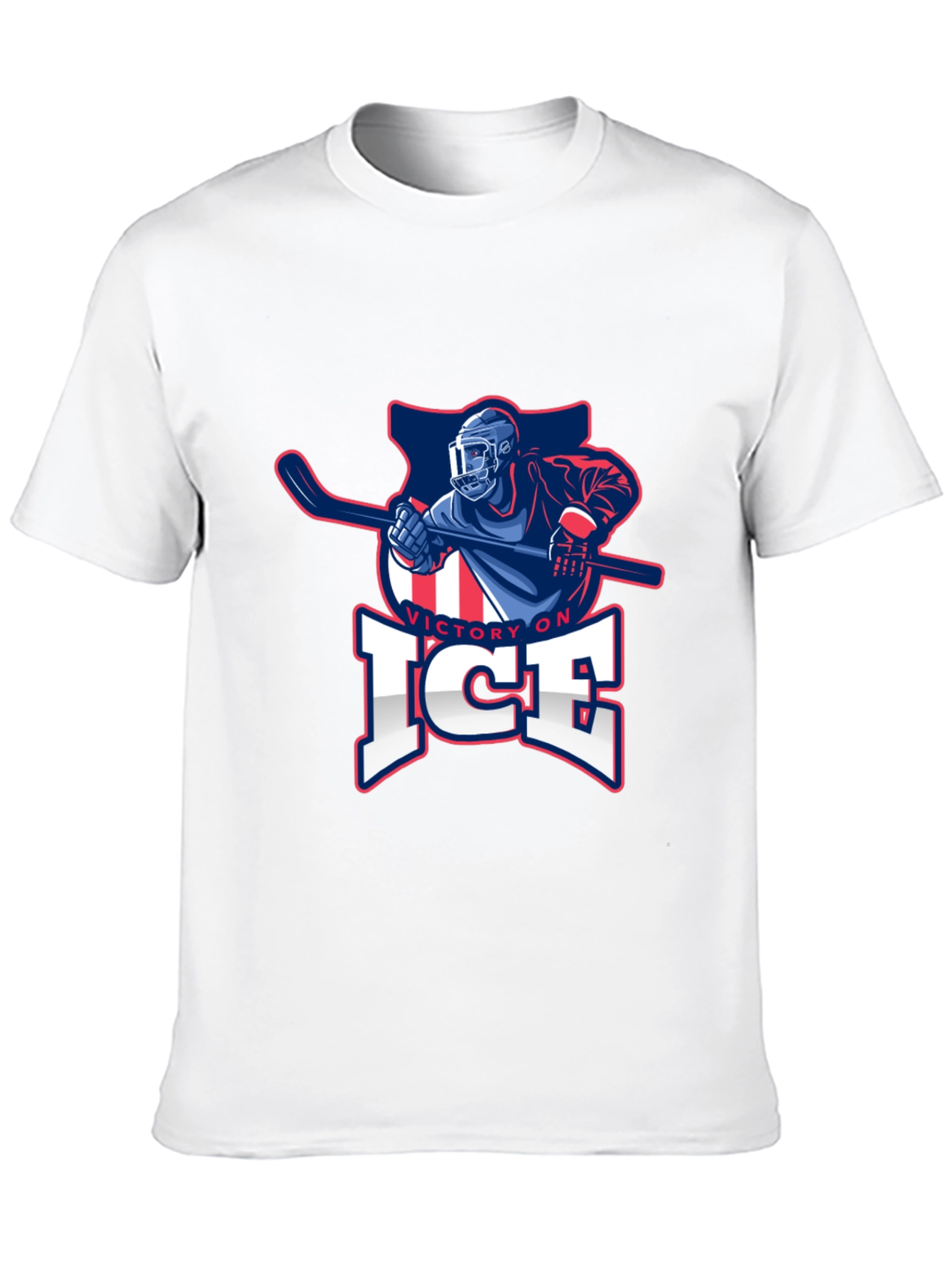 Victory On Ice Hockey Graphic T-Shirt