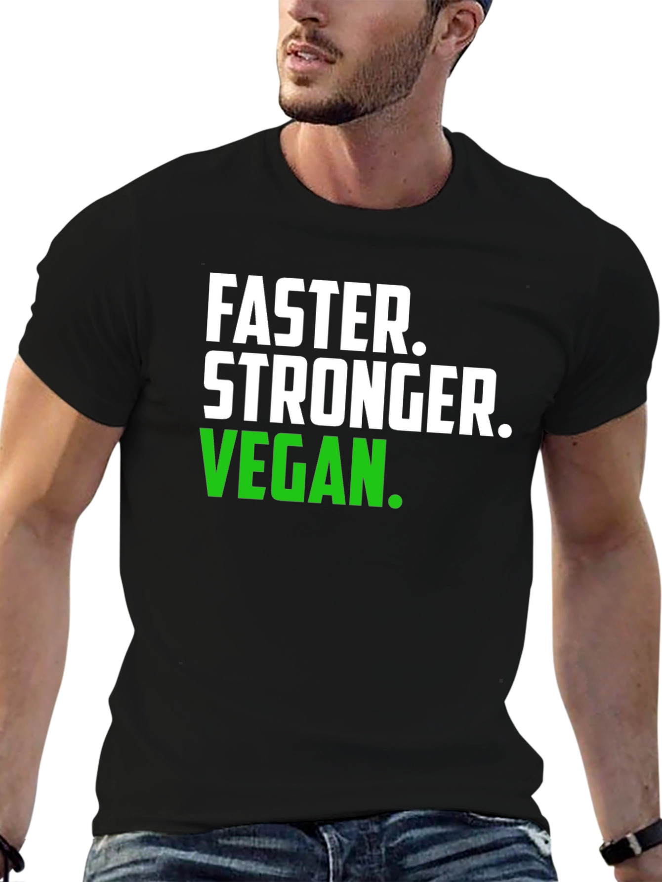Faster Stronger Vegan T-Shirt -  Unisex Graphic Tee