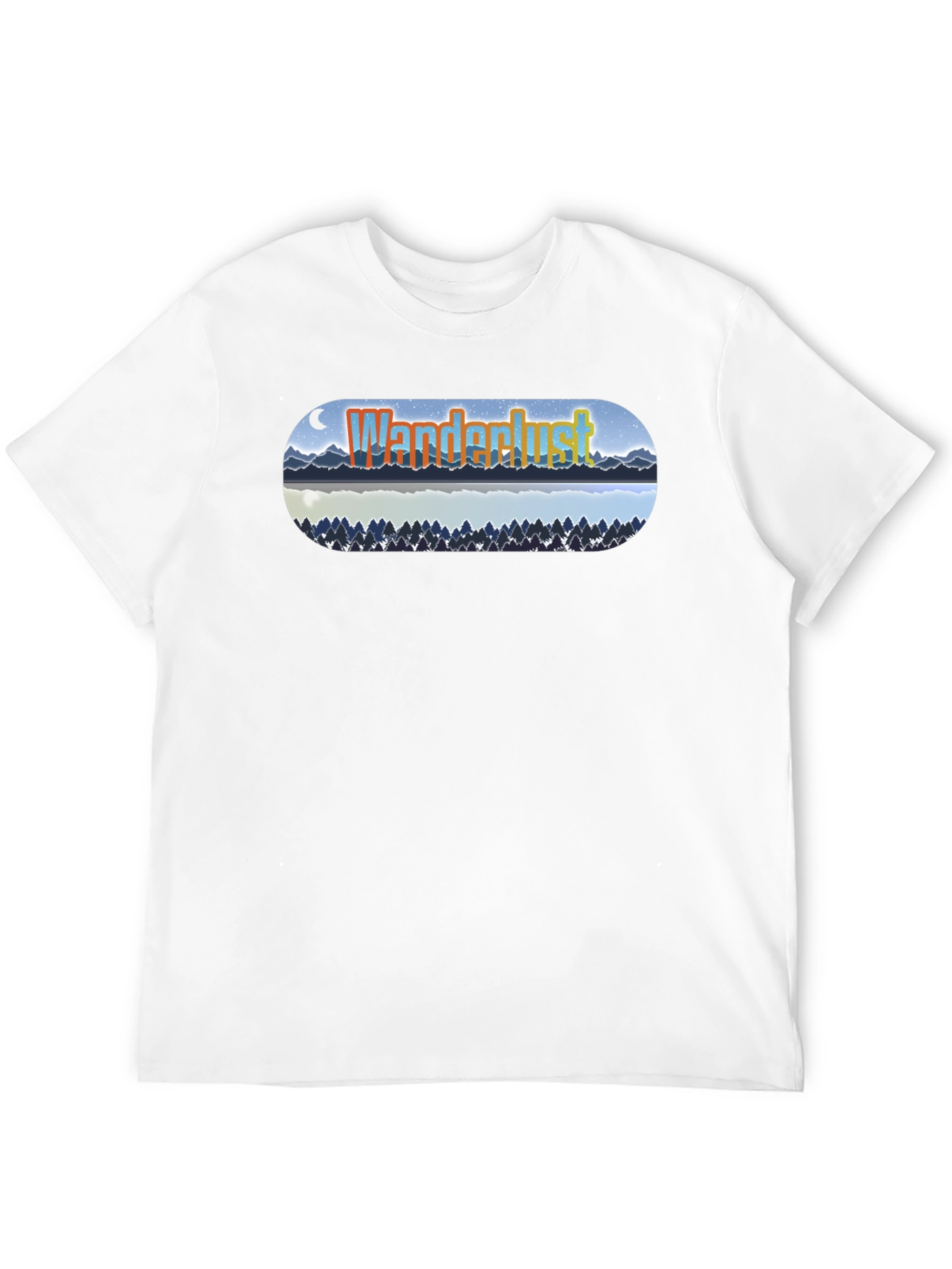 Wanderlust Lake Graphic T-Shirt - Black