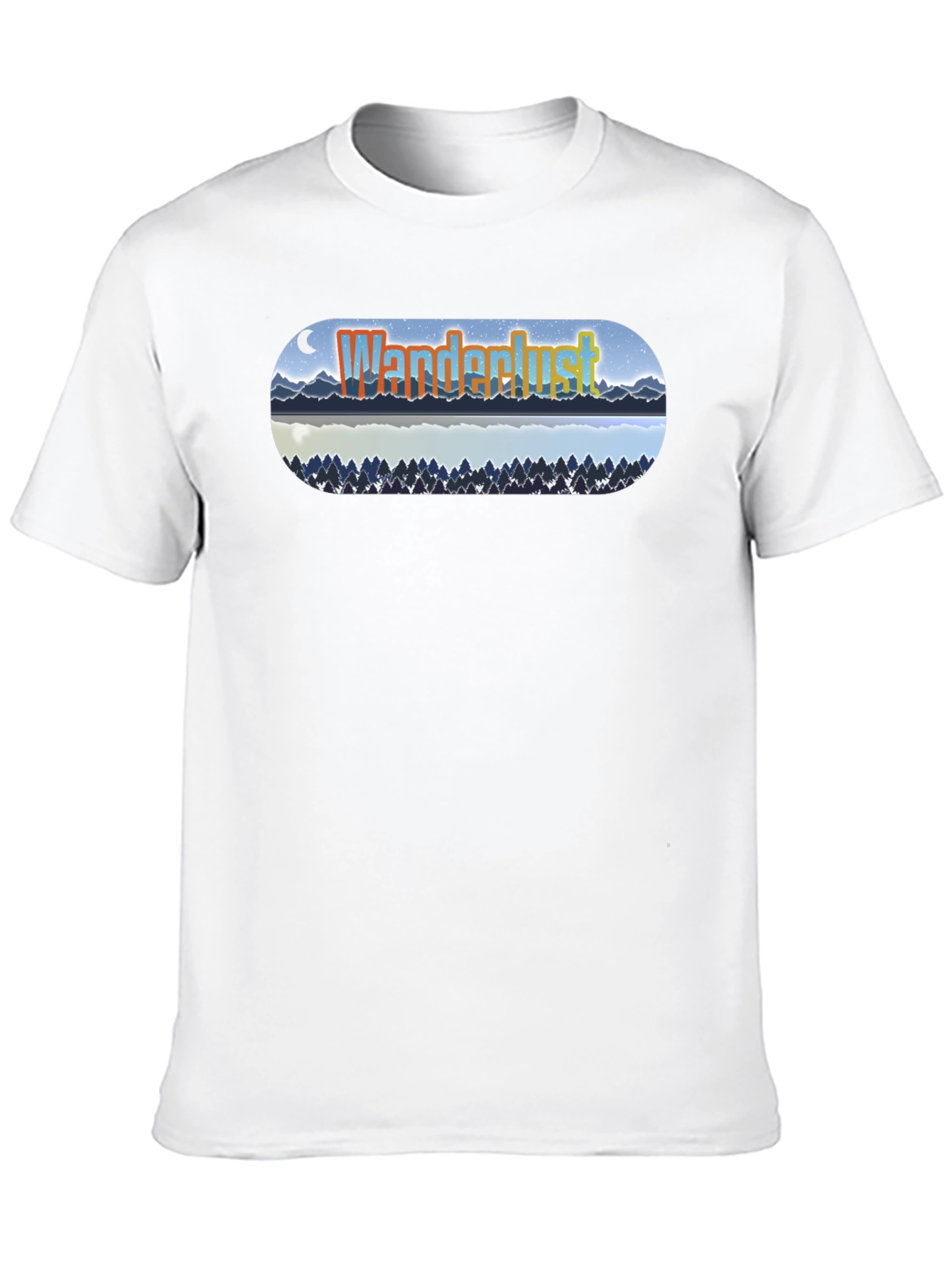 Wanderlust Lake Graphic T-Shirt - Black