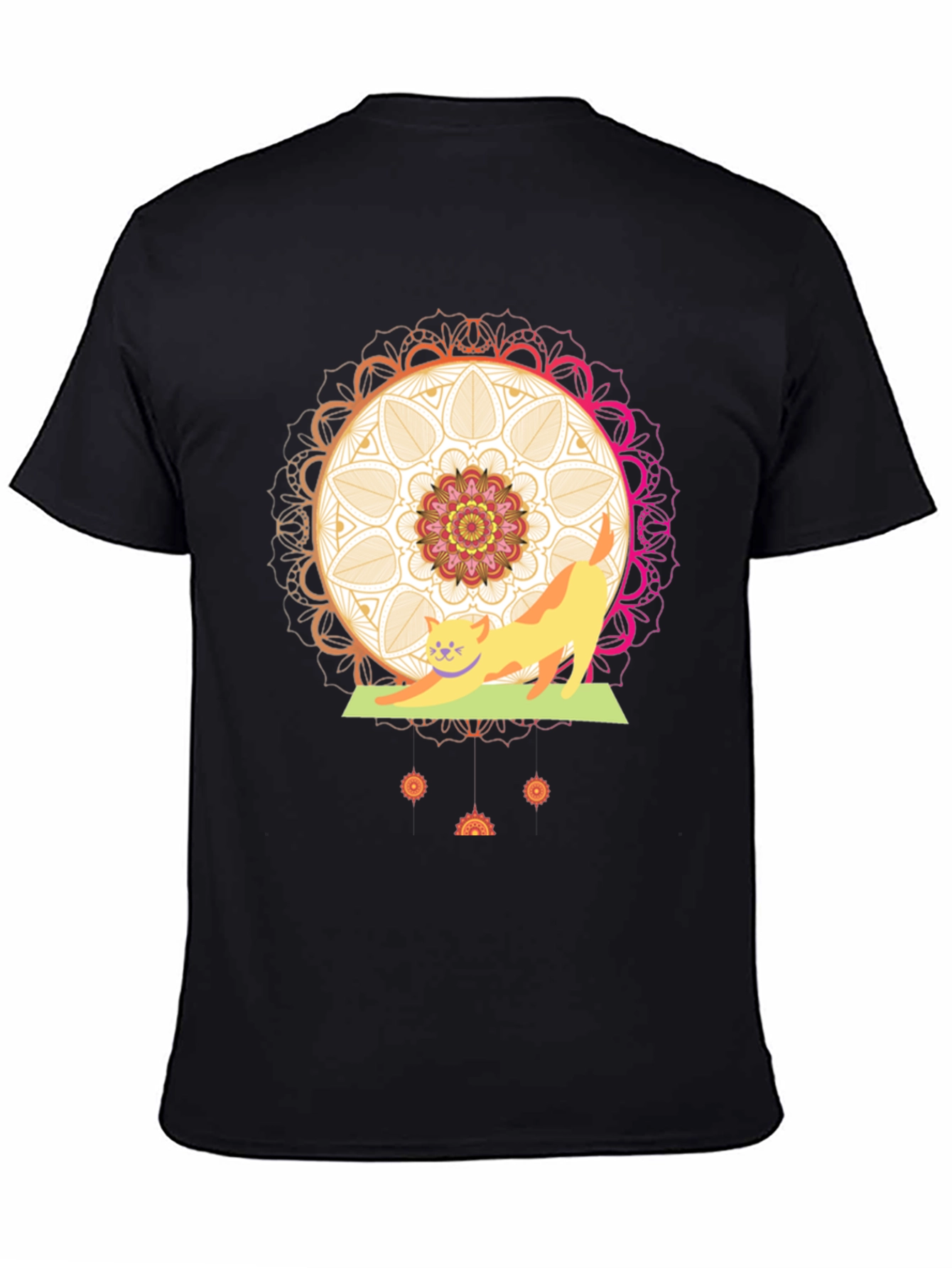 Yoga Cat Mandala T-Shirt