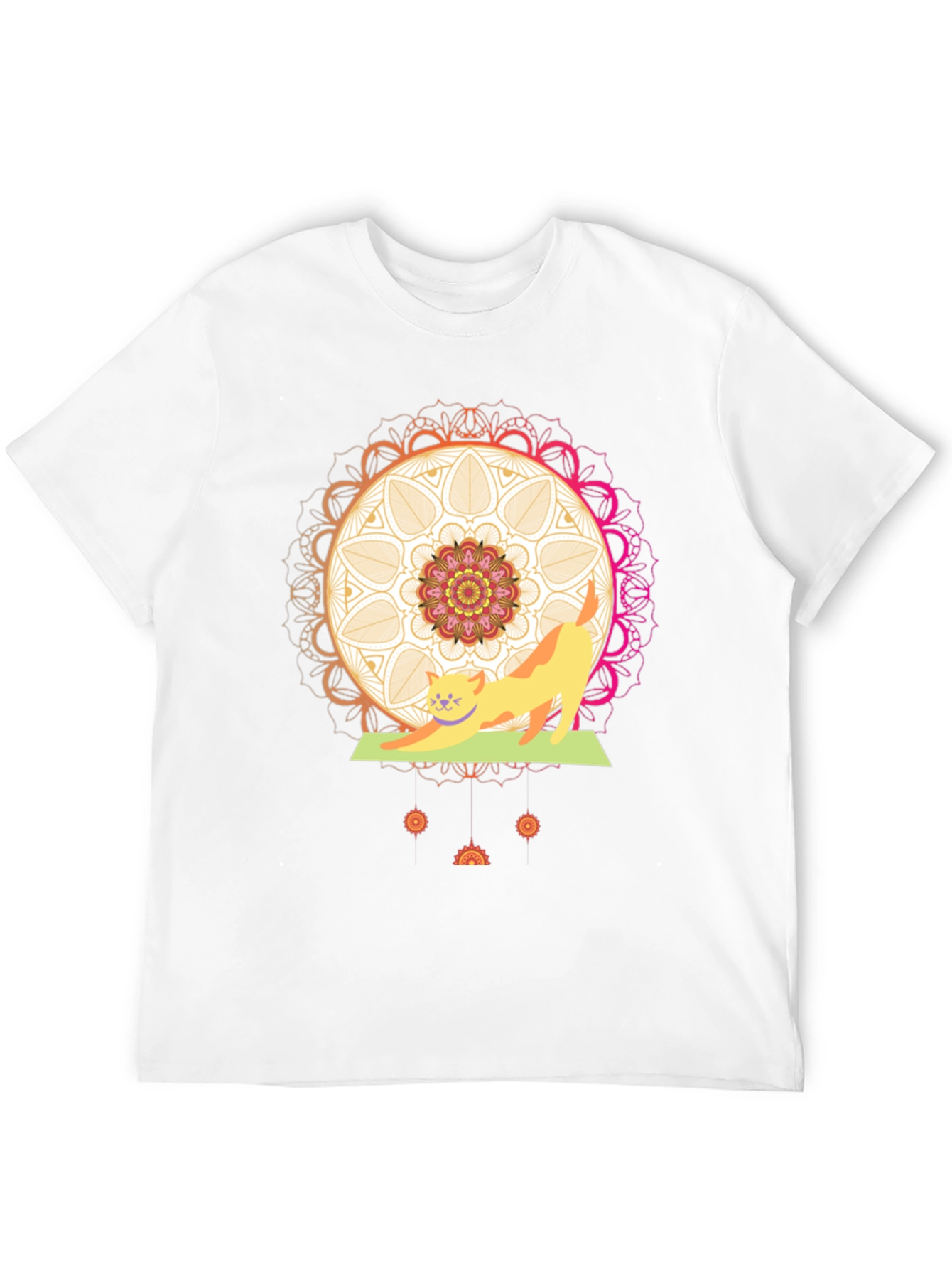 Yoga Cat Mandala T-Shirt