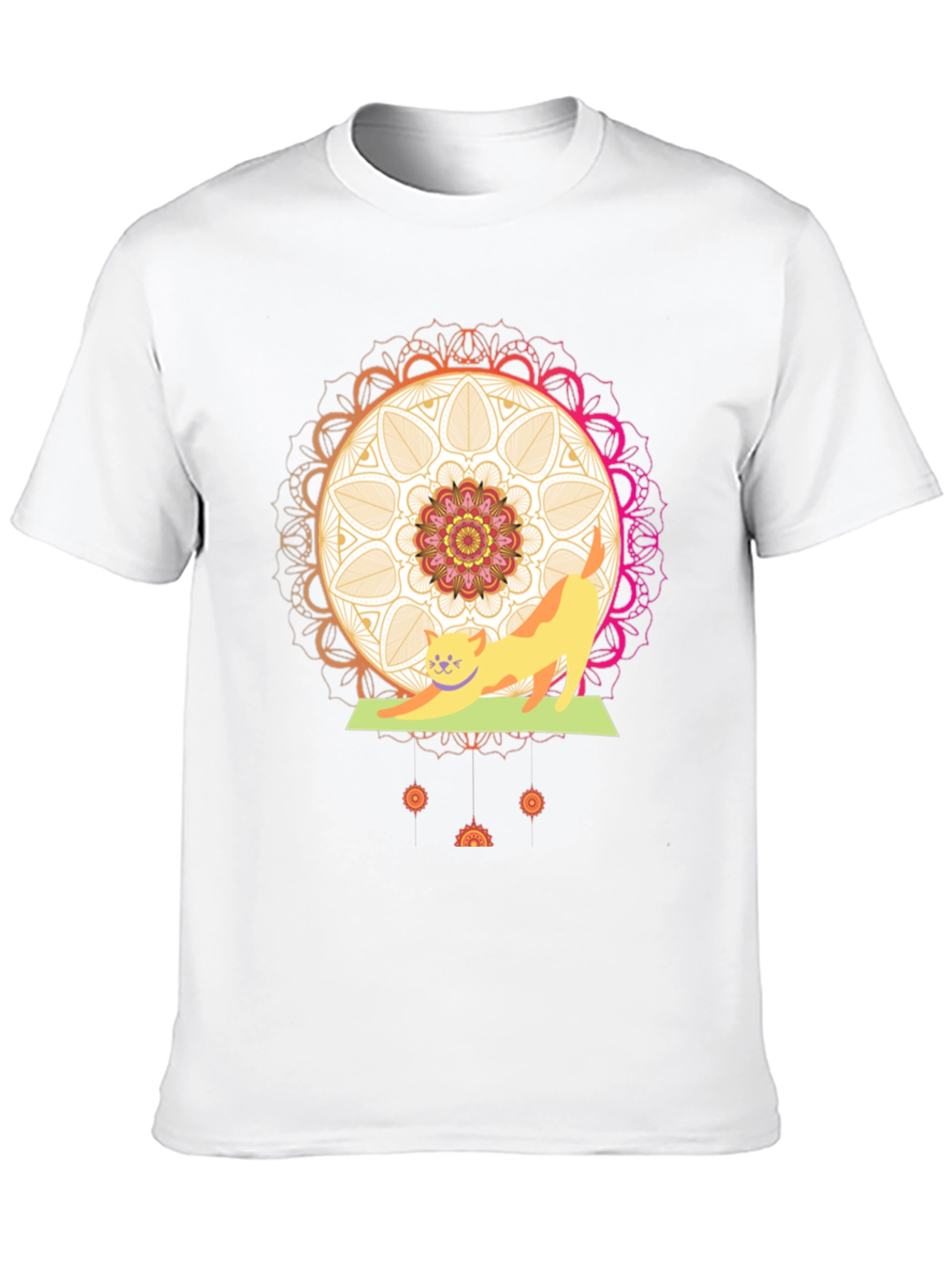 Yoga Cat Mandala T-Shirt