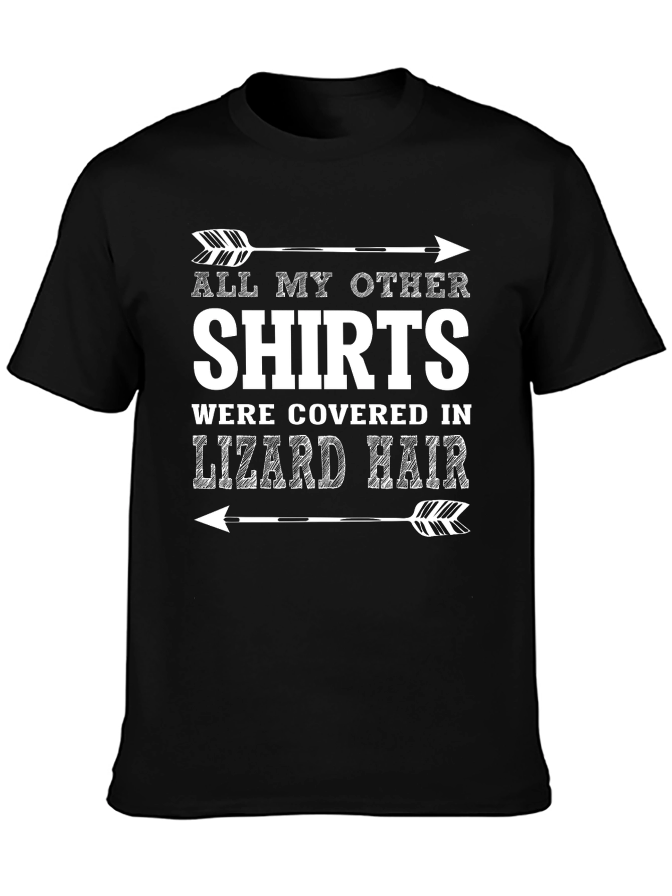 Lizard Hair T-Shirt - Novelty Graphic Tee
