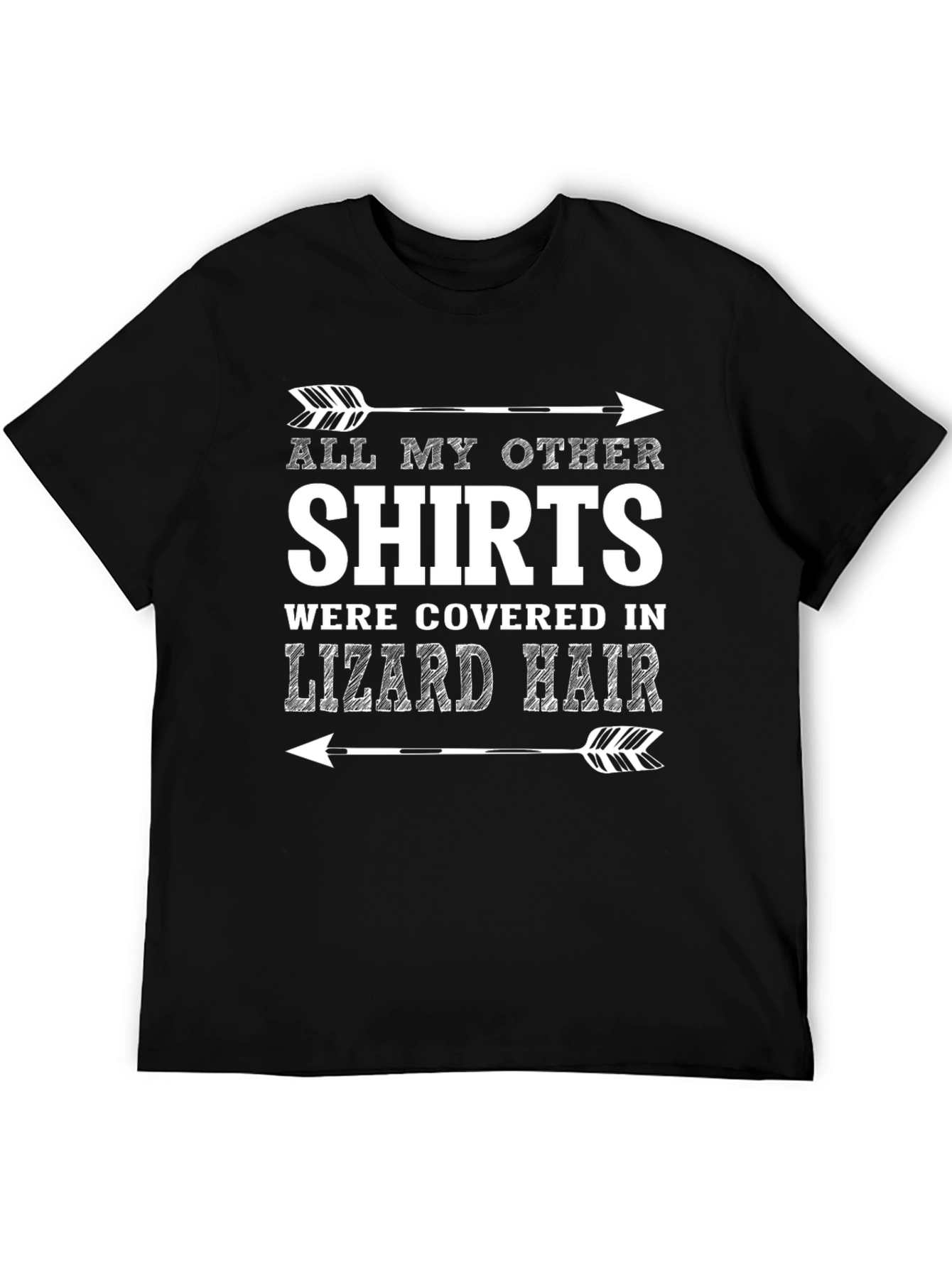 Lizard Hair T-Shirt - Novelty Graphic Tee