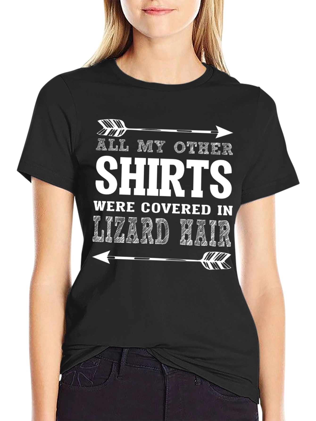 Lizard Hair T-Shirt - Novelty Graphic Tee