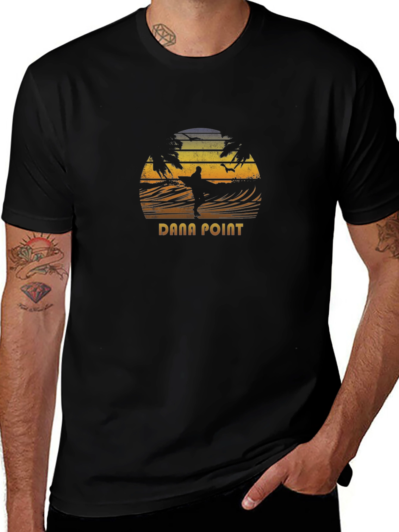 Dana Point Surfing T-Shirt - Black