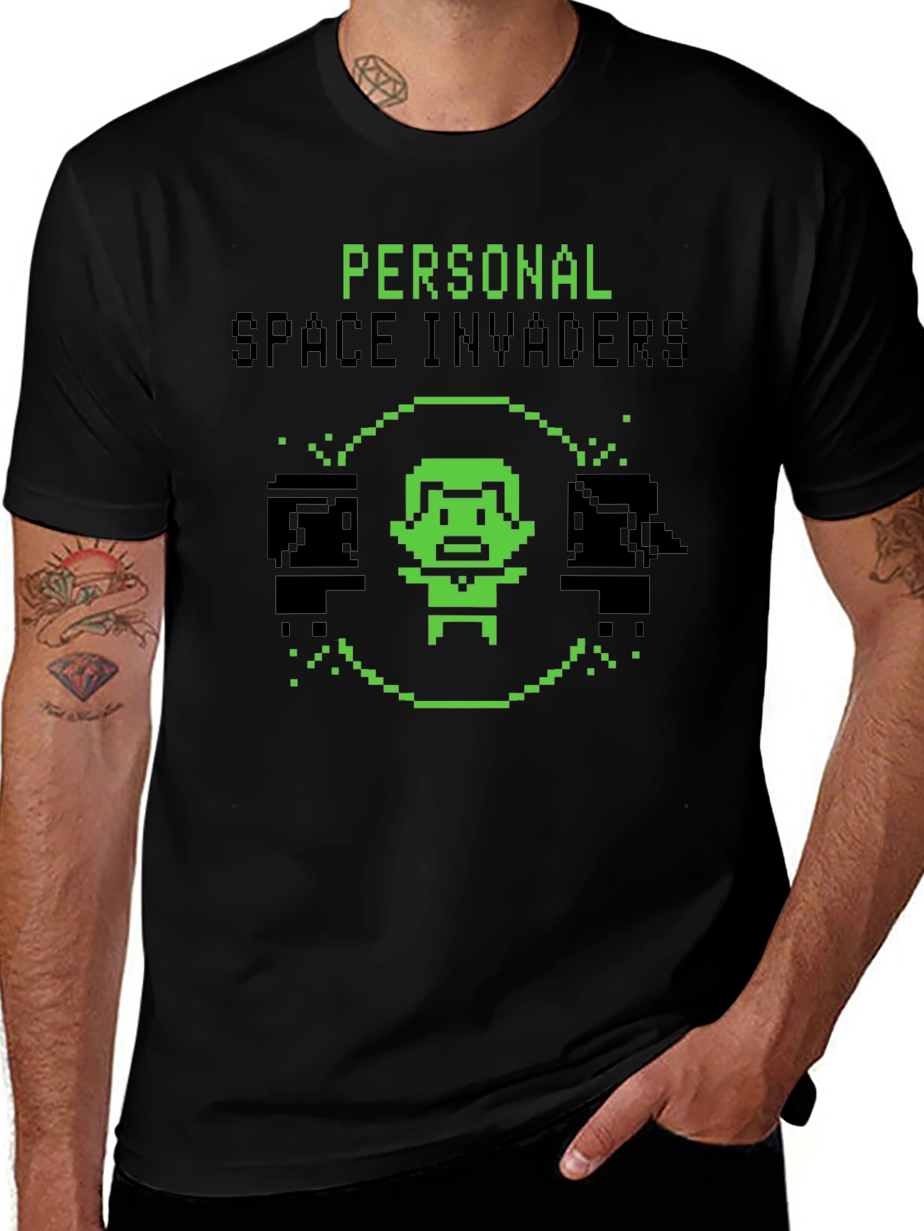 Personal Space Invaders Graphic Tee