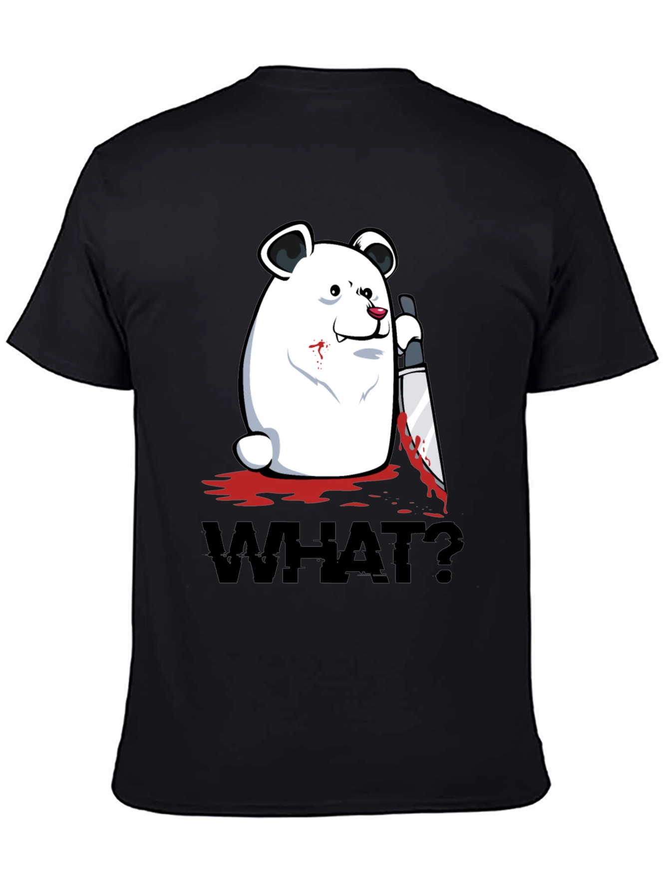 Creepy Polar Bear WHAT? Graphic T-Shirt