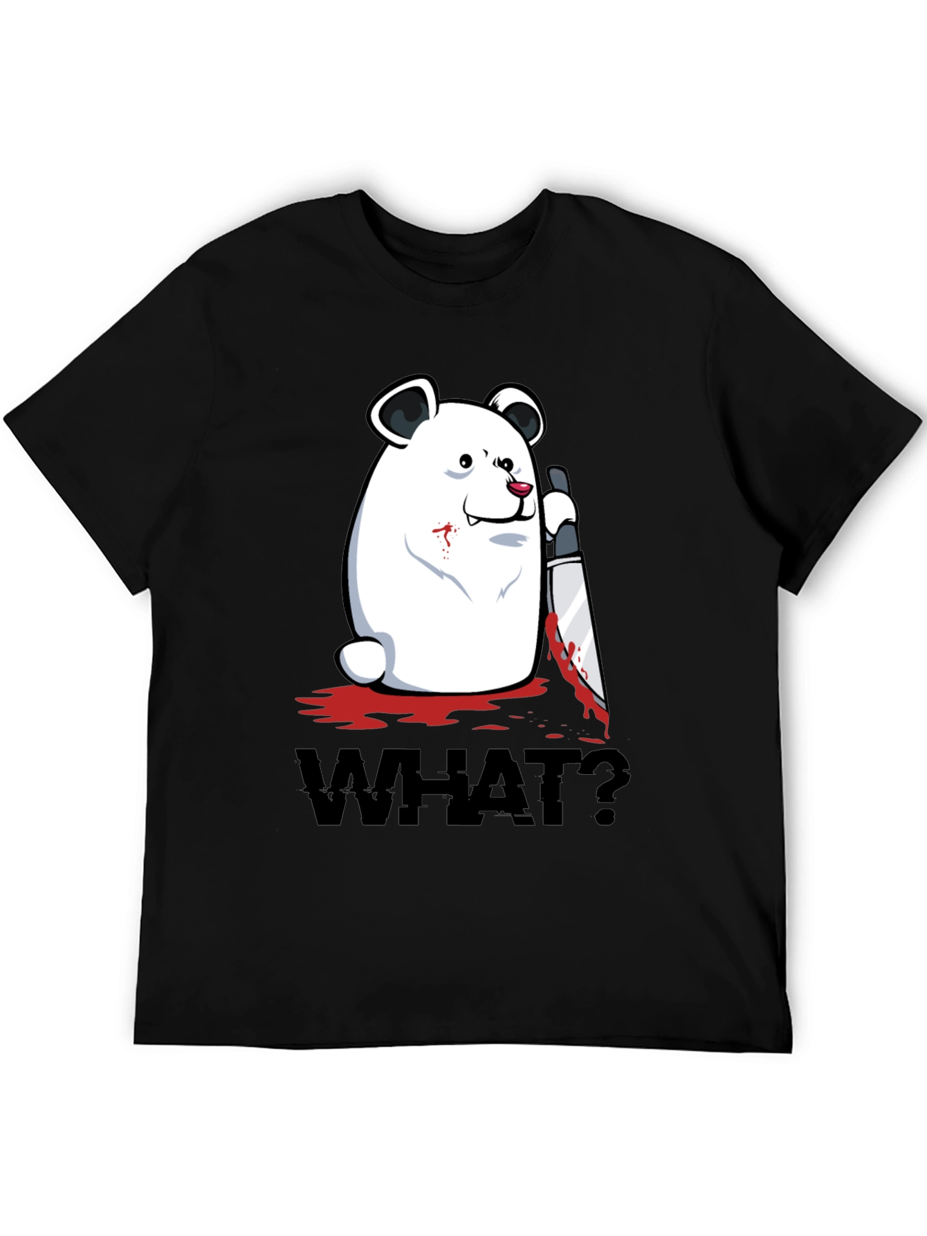 Creepy Polar Bear WHAT? Graphic T-Shirt