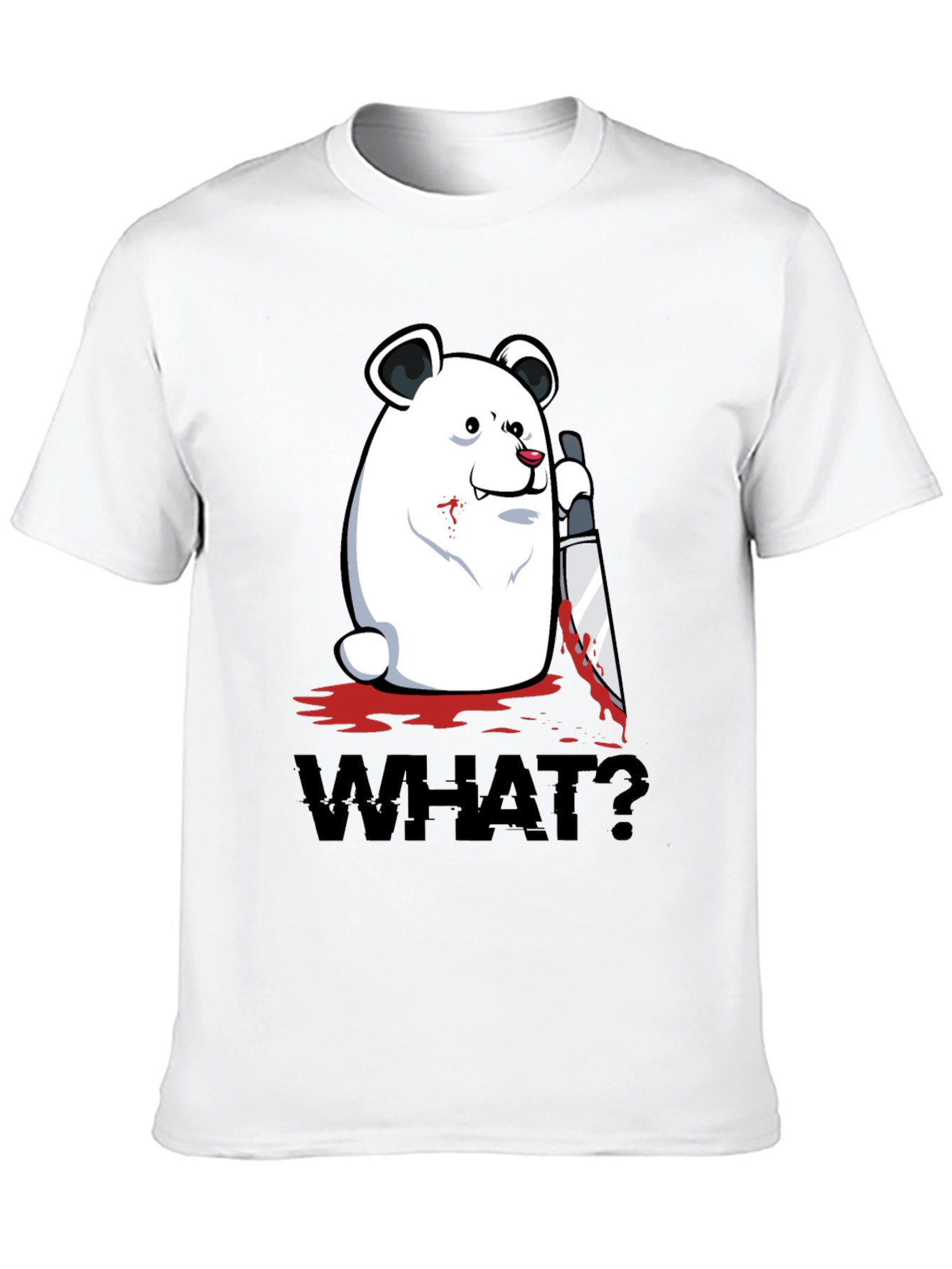 Creepy Polar Bear WHAT? Graphic T-Shirt