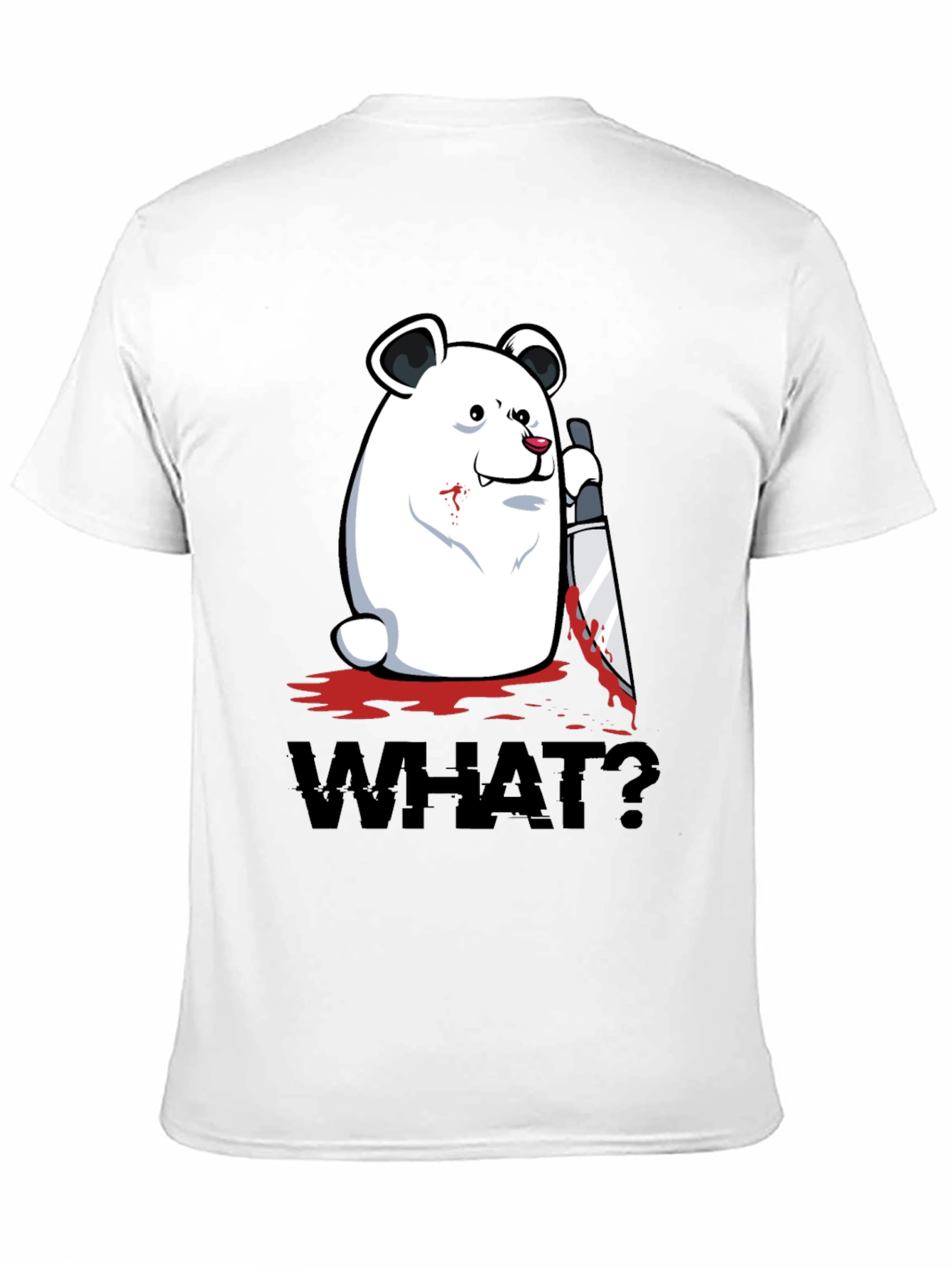 Creepy Polar Bear WHAT? Graphic T-Shirt