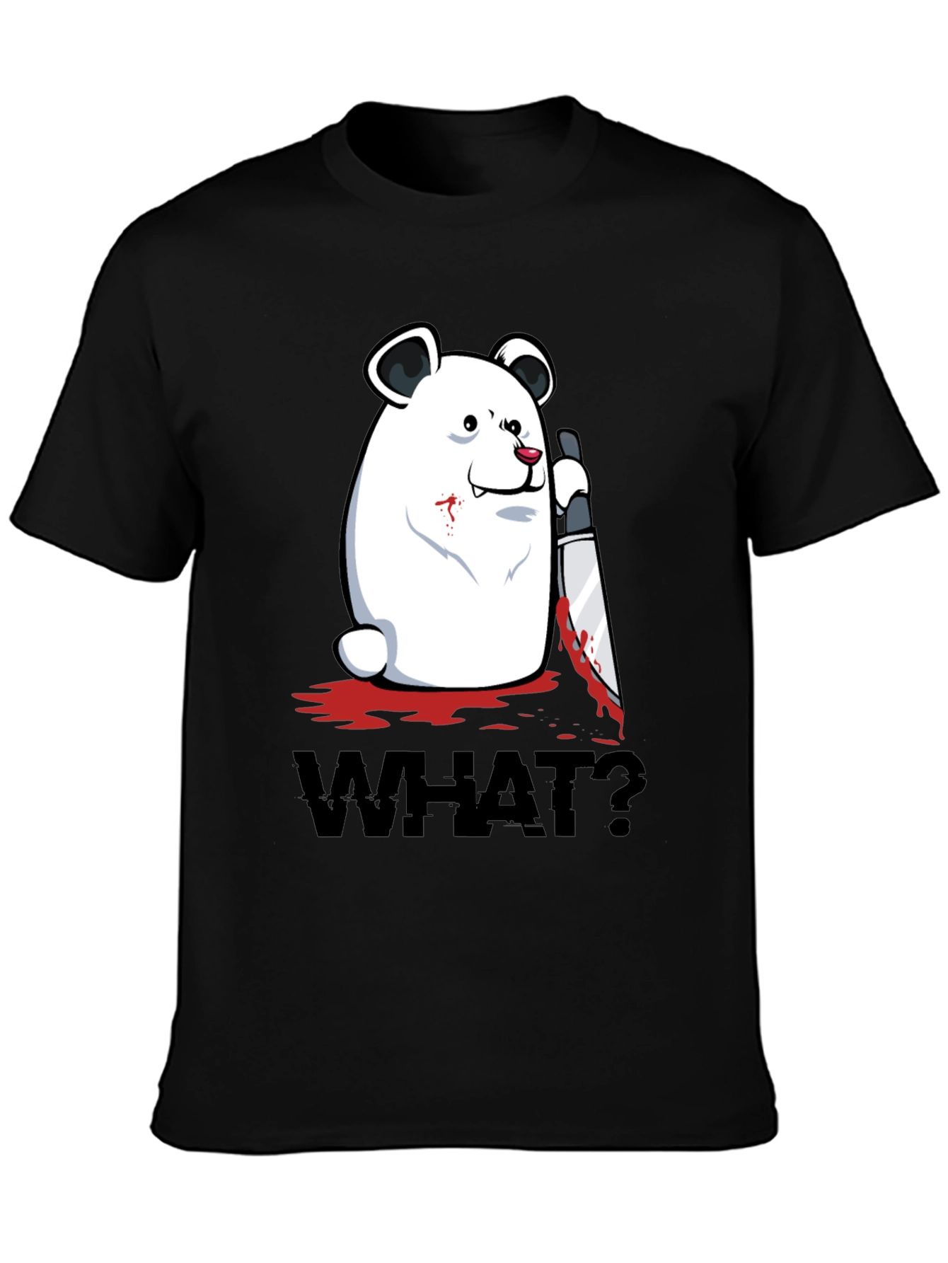 Creepy Polar Bear WHAT? Graphic T-Shirt
