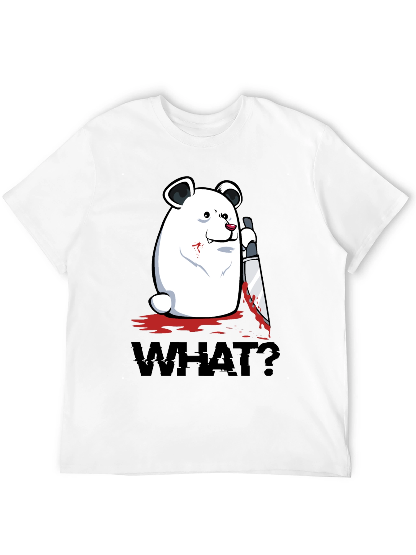 Creepy Polar Bear WHAT? Graphic T-Shirt