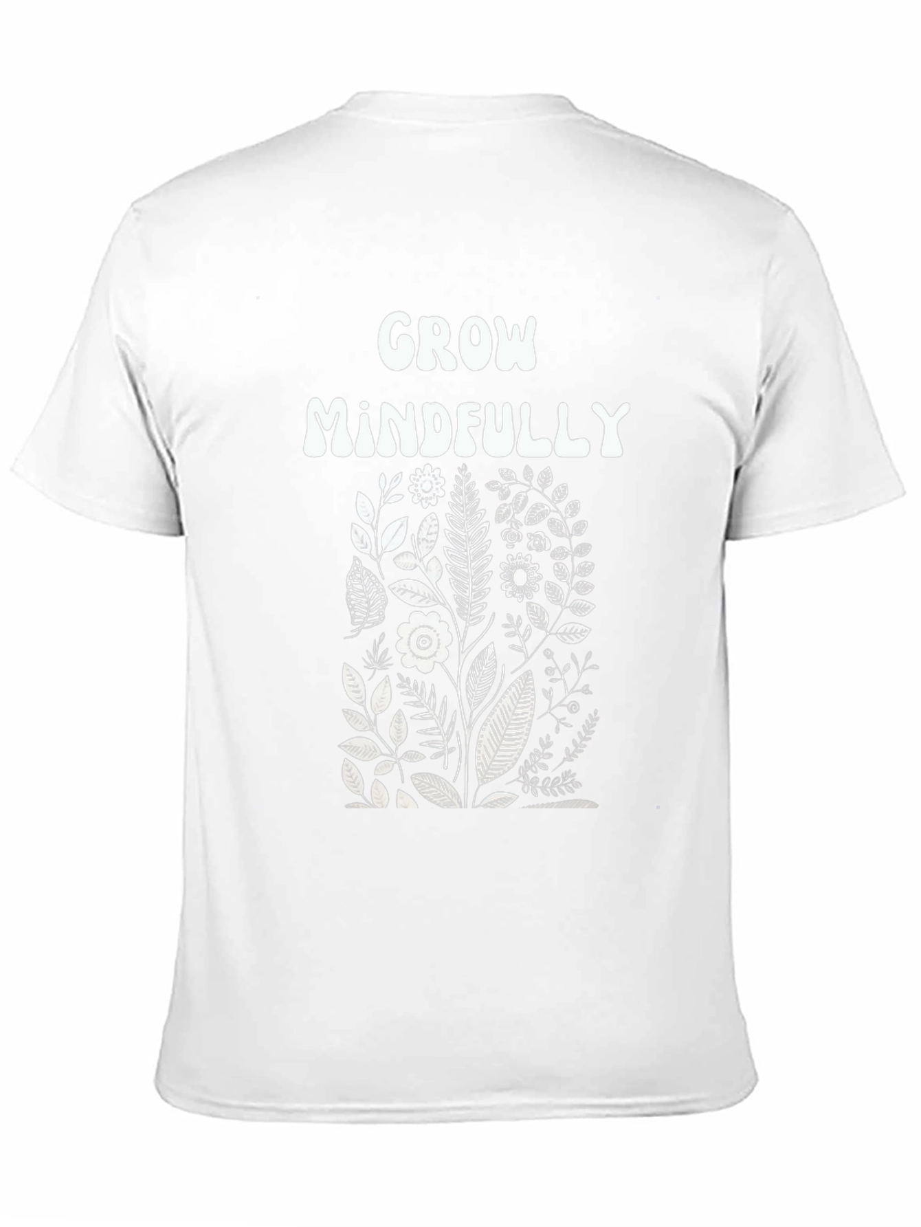 Grow Mindfully Graphic Tee - Black Cotton T-Shirt