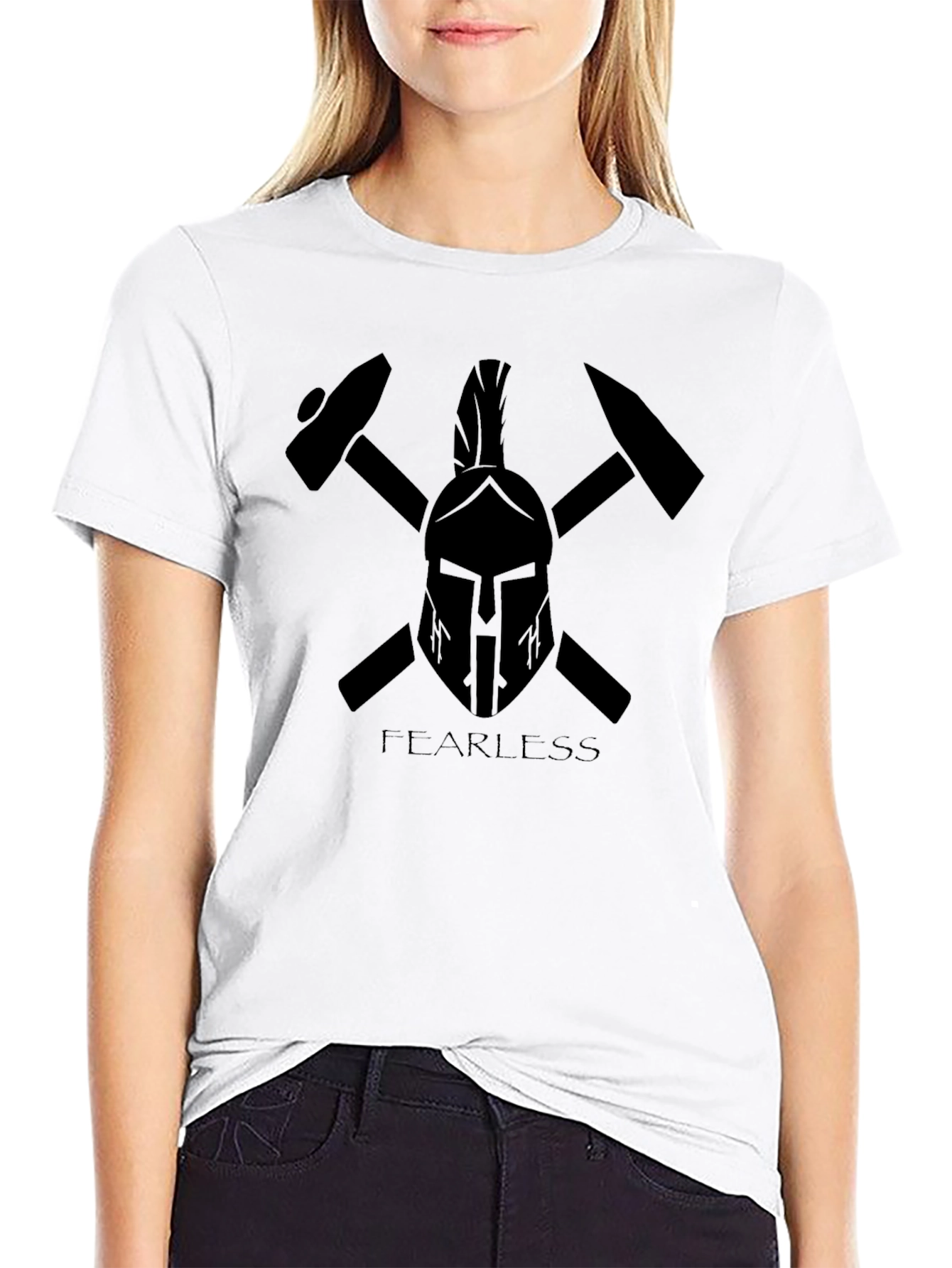 Fearless Spartan Black T-Shirt