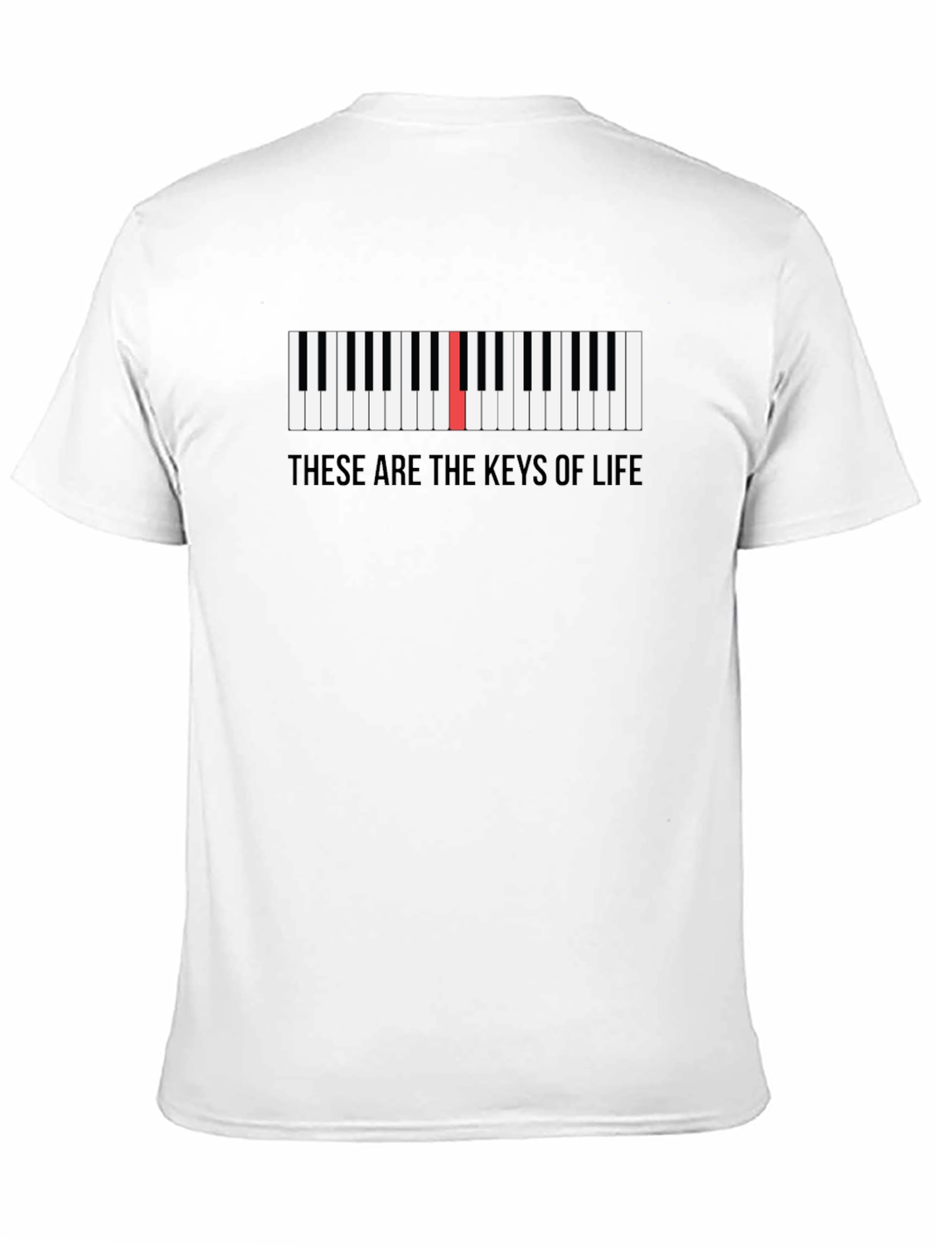 Piano Keys T-Shirt - Keys of Life Music Tee