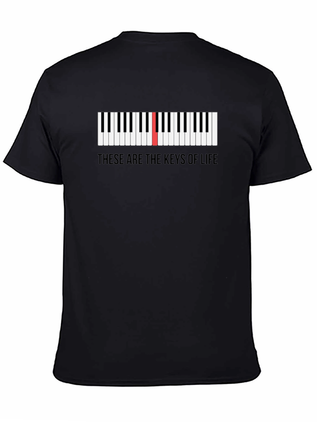 Piano Keys T-Shirt - Keys of Life Music Tee