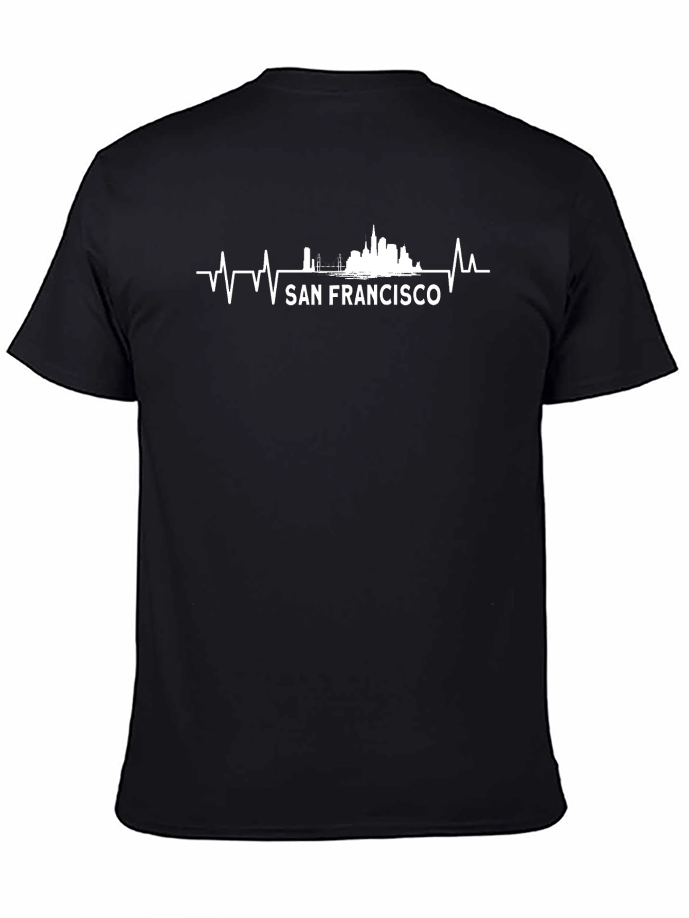 San Francisco Skyline Heartbeat Graphic T-Shirt