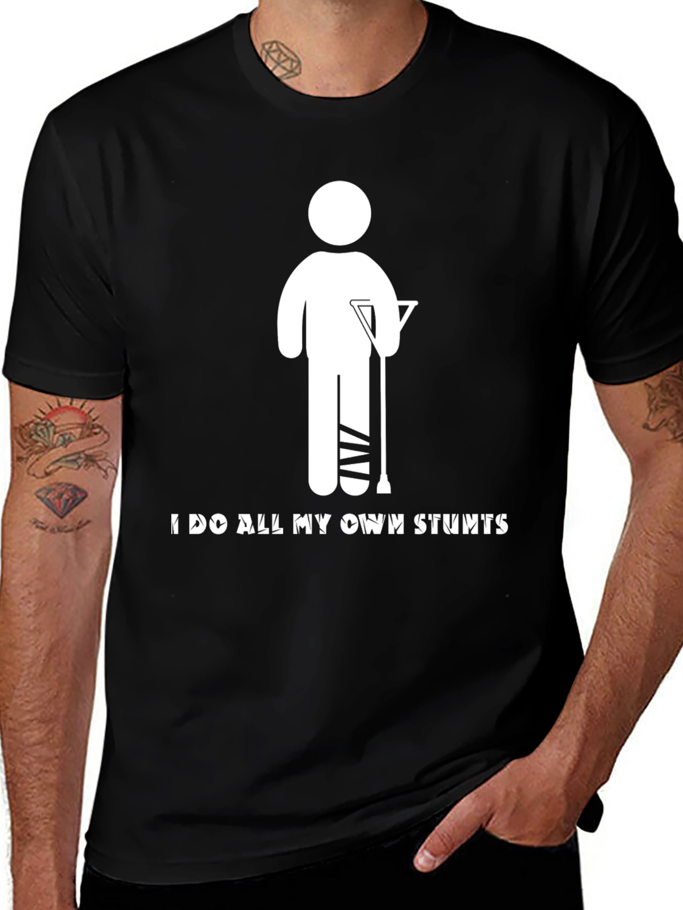 I Do All My Own Stunts Graphic Tee