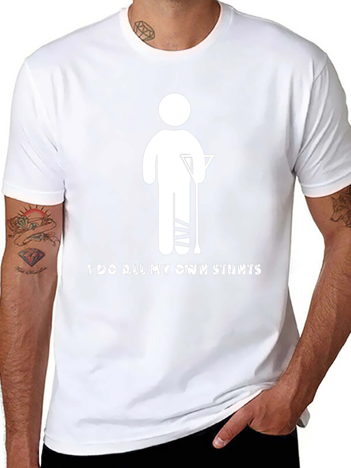 I Do All My Own Stunts Graphic Tee