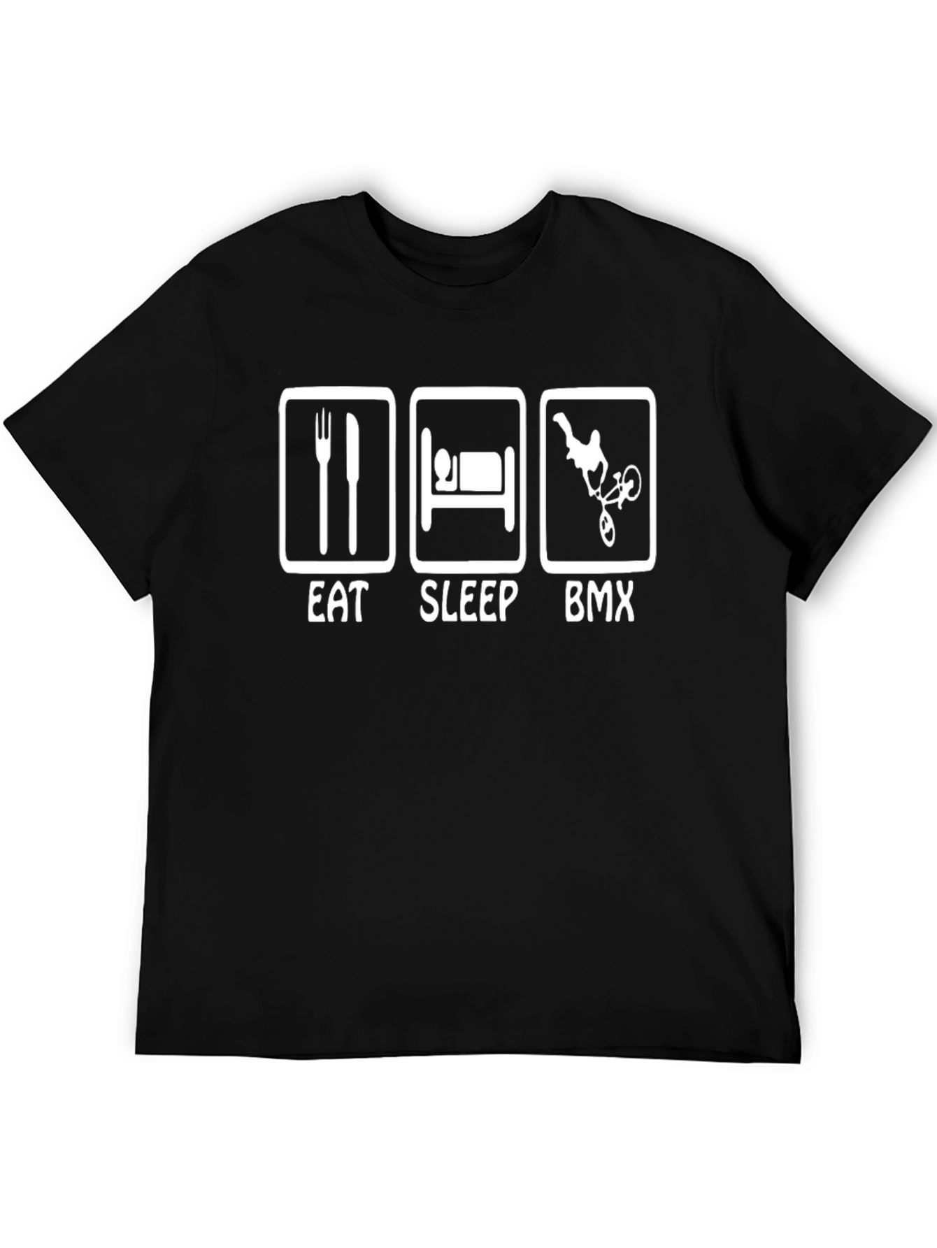 Eat Sleep BMX T-Shirt - Black Graphic Tee