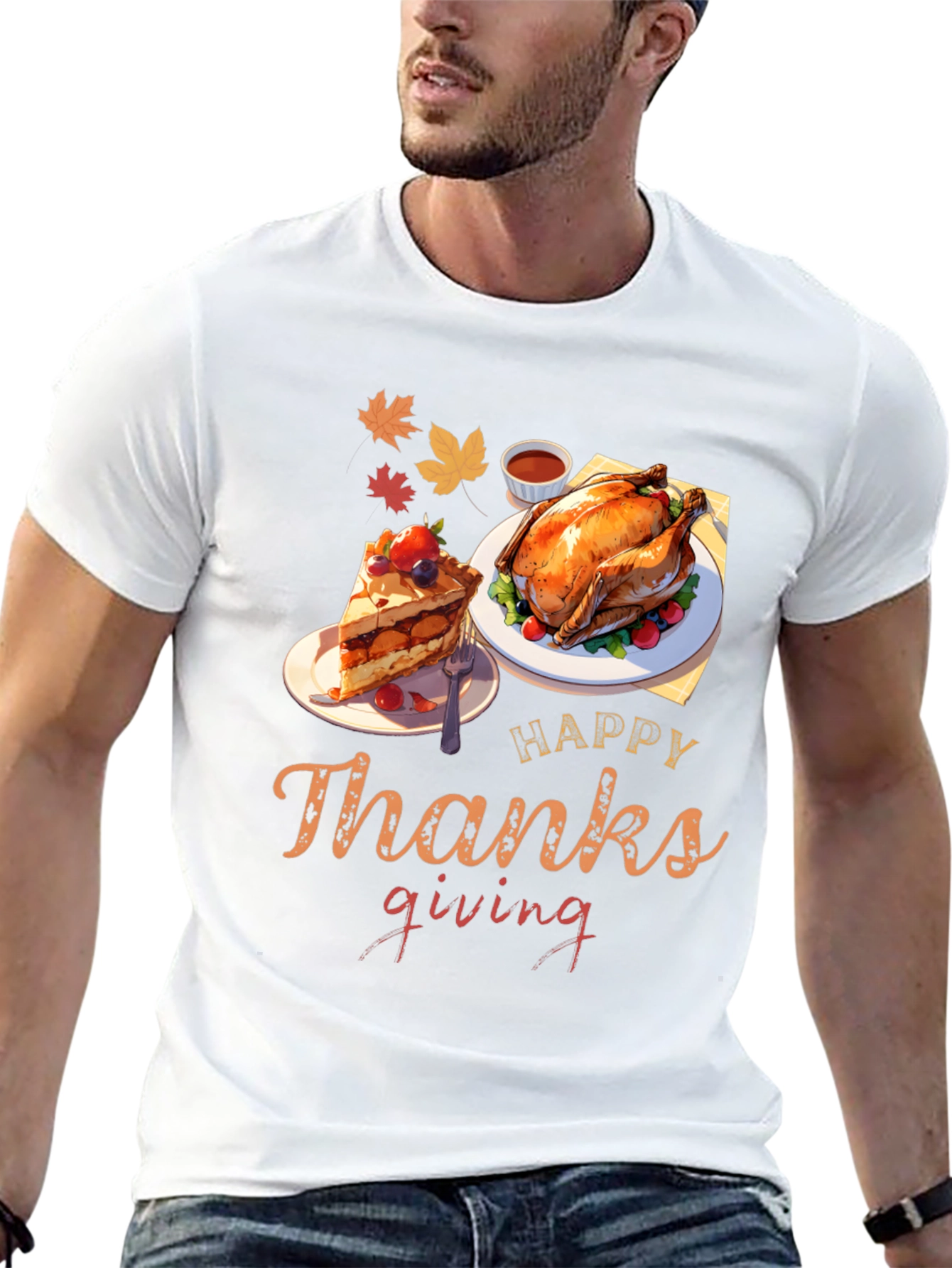 Happy Thanksgiving Feast Graphic Tee