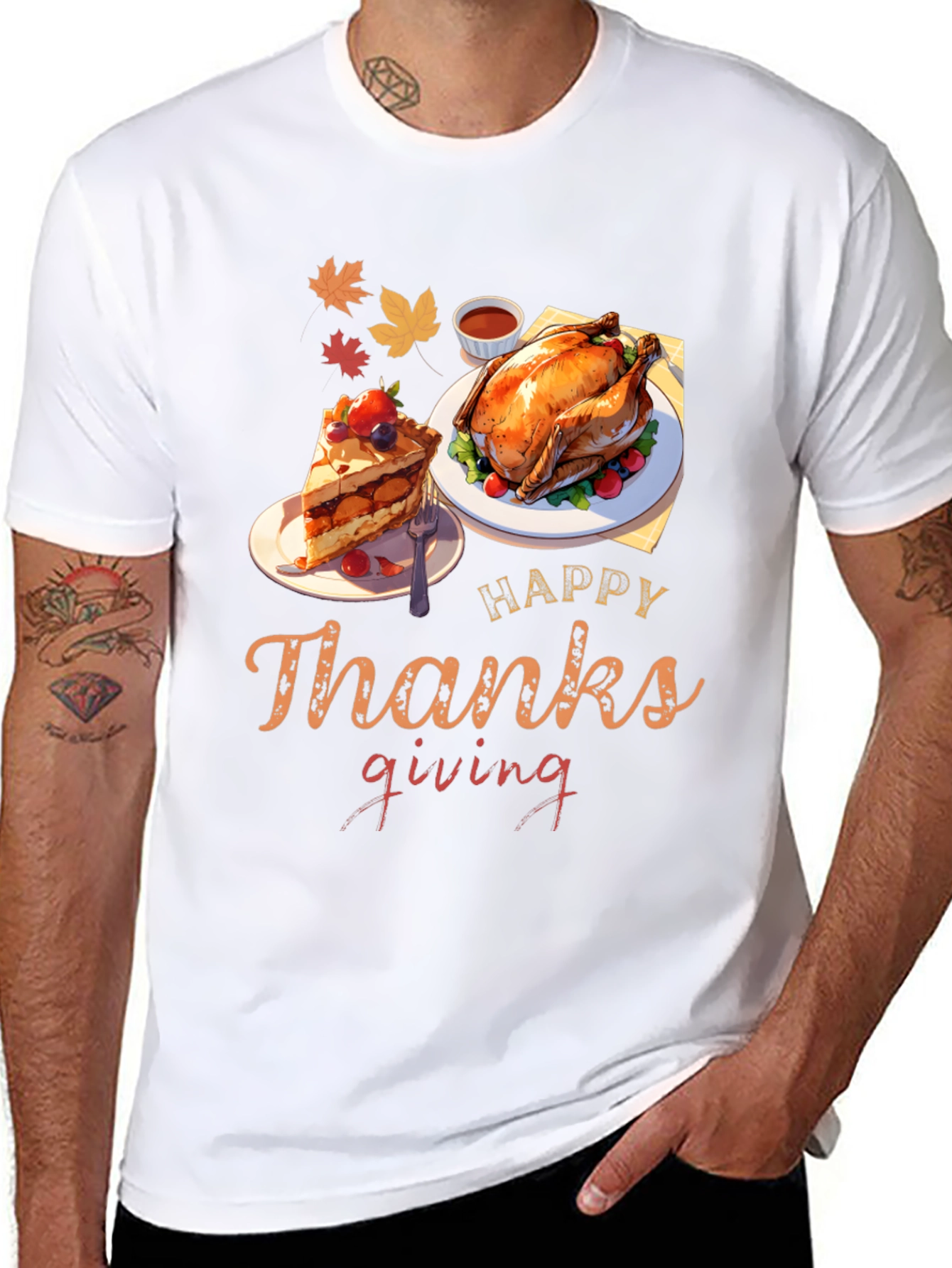 Happy Thanksgiving Feast Graphic Tee
