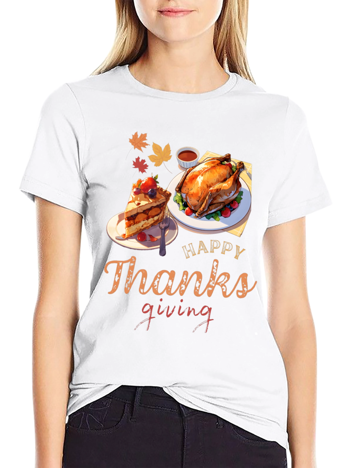 Happy Thanksgiving Feast Graphic Tee