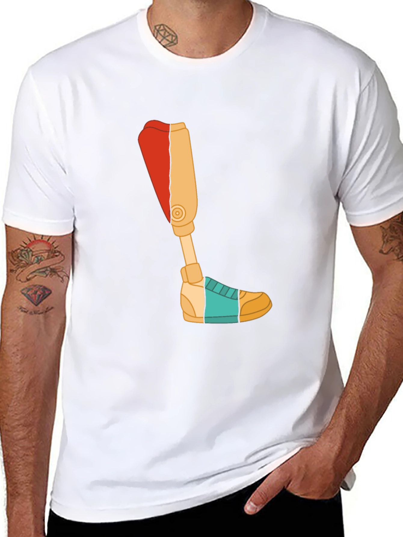 Prosthetic Leg Graphic T-Shirt