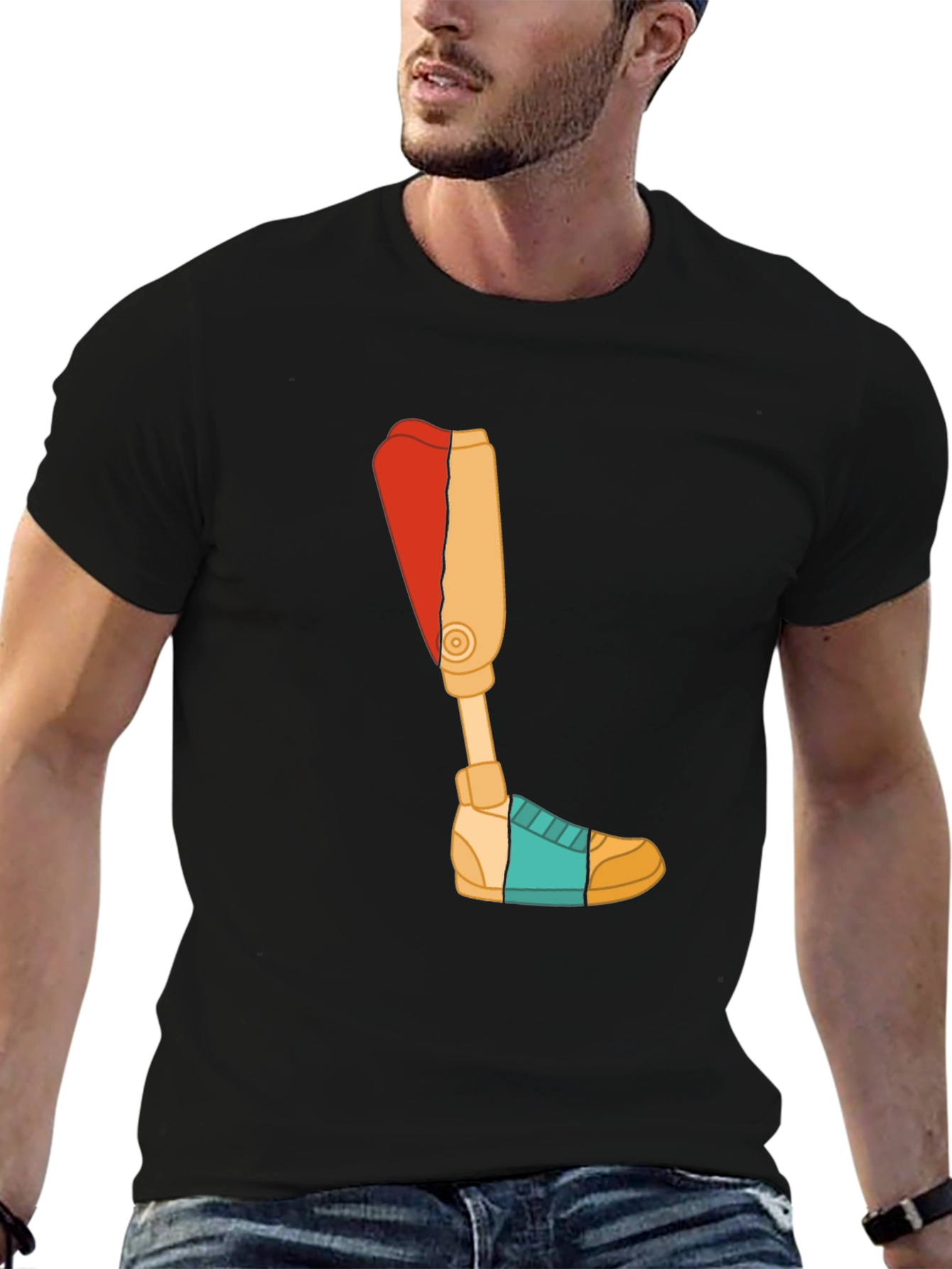 Prosthetic Leg Graphic T-Shirt