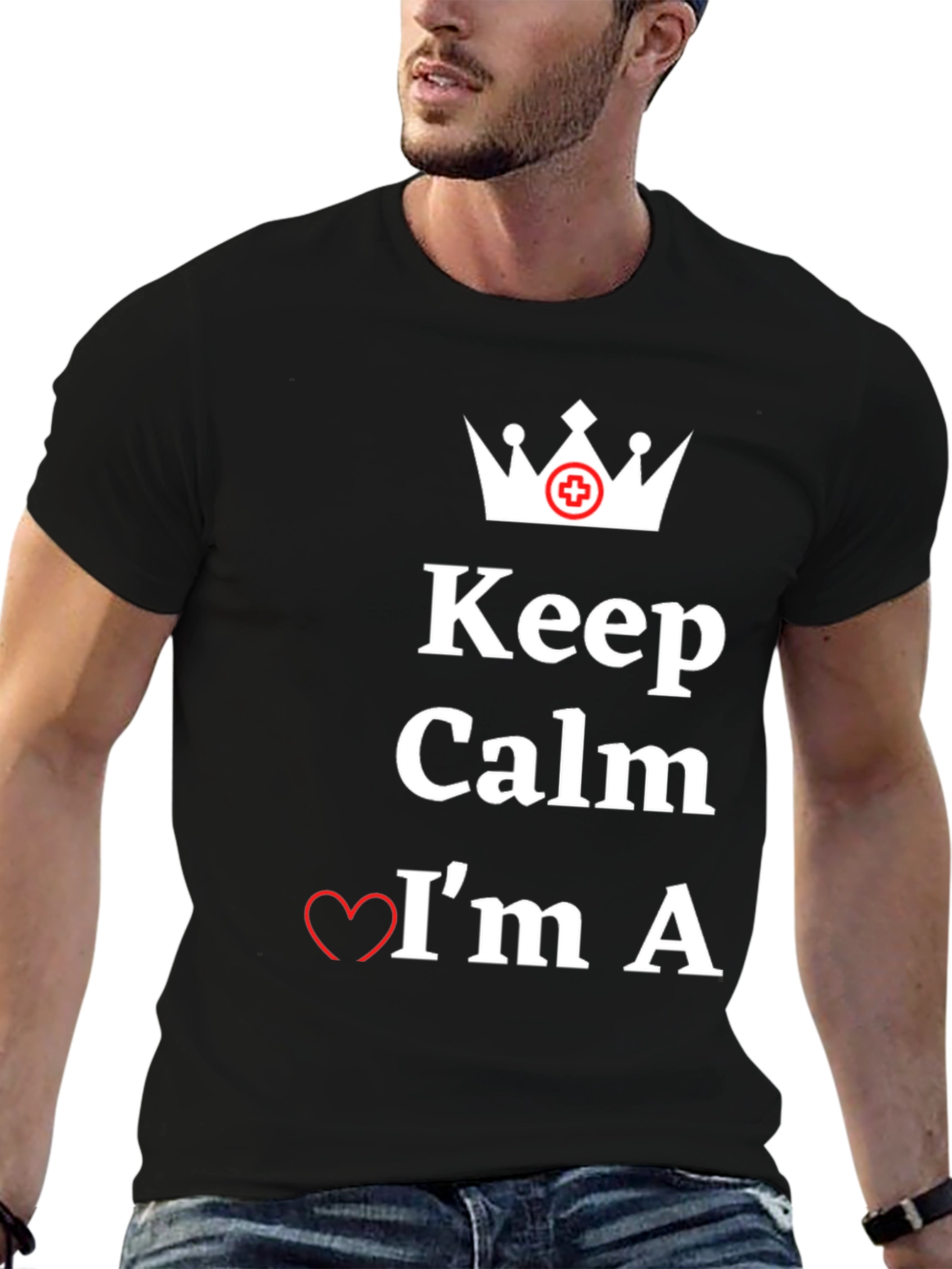 Keep Calm Im A Nurse Graphic T-Shirt