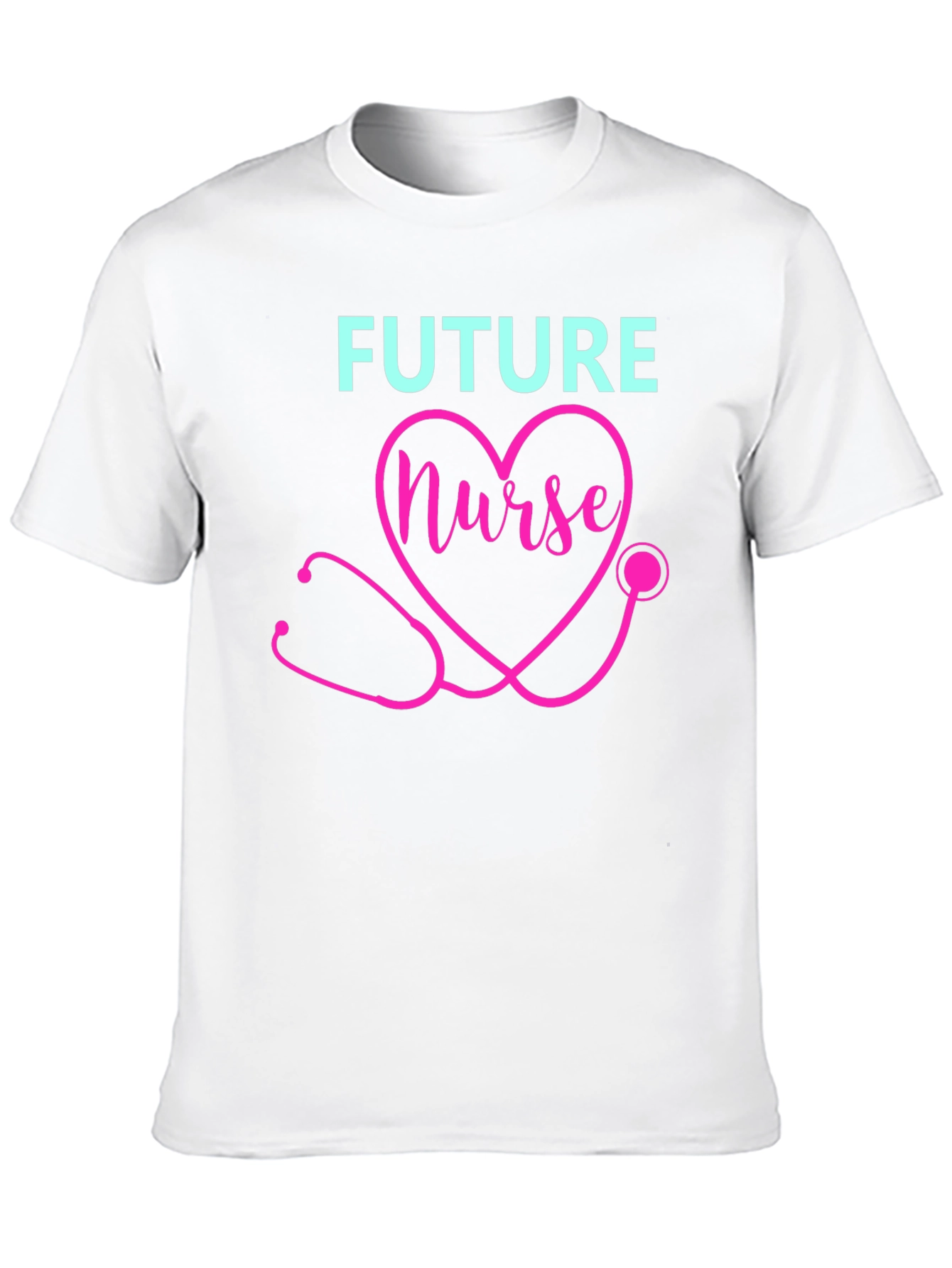 Future Nurse T-Shirt - Heart Stethoscope Design