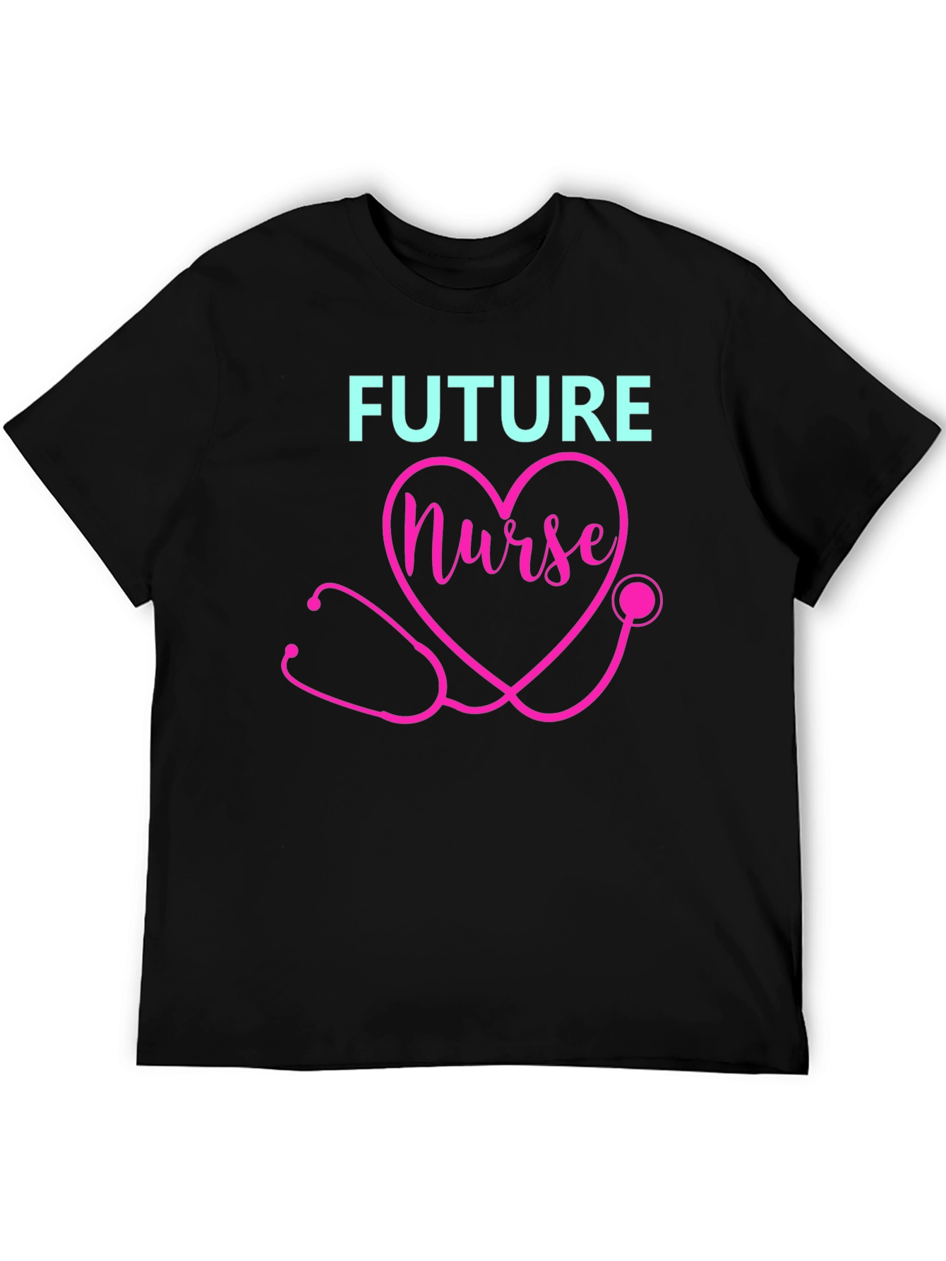 Future Nurse T-Shirt - Heart Stethoscope Design