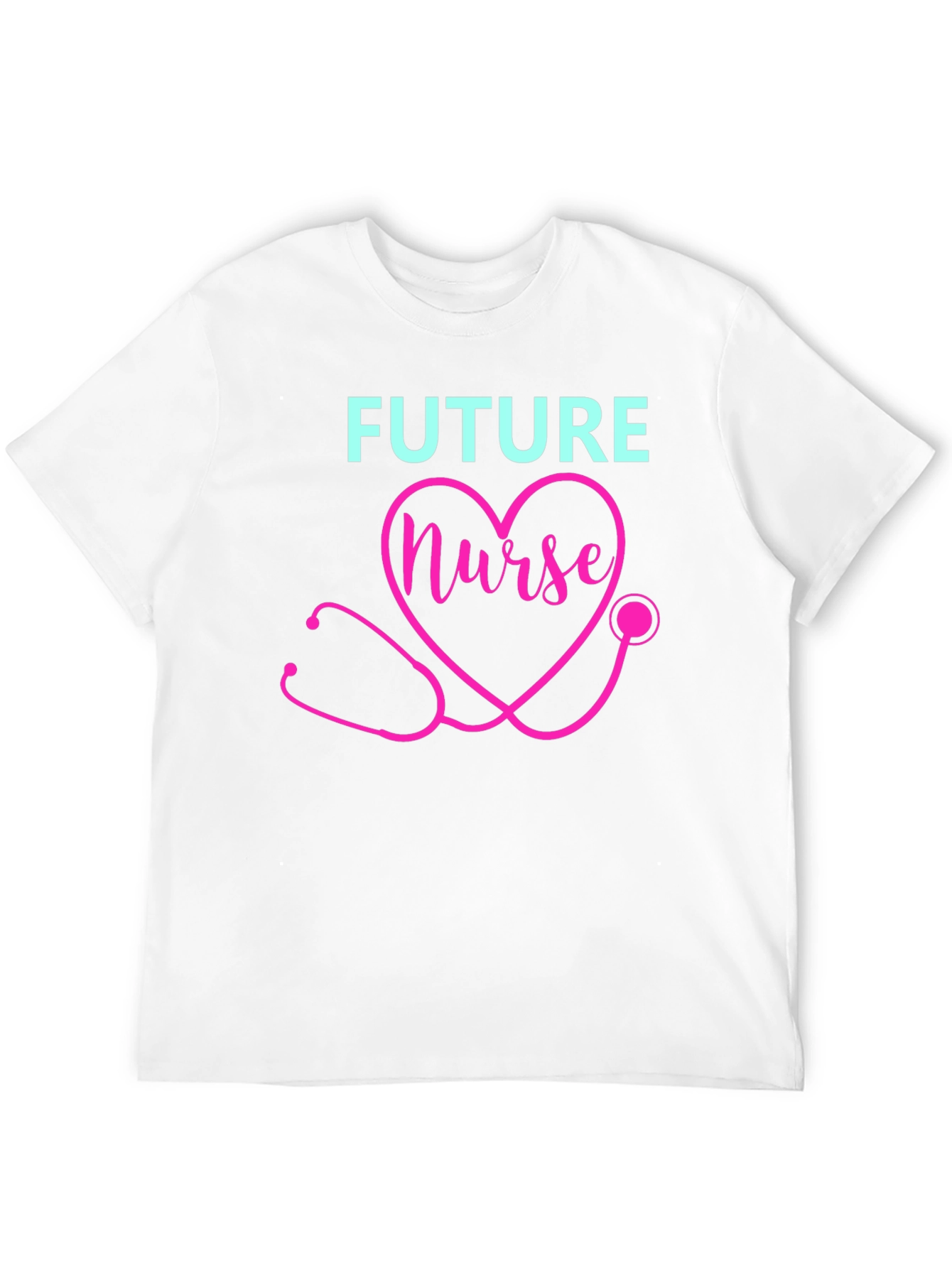 Future Nurse T-Shirt - Heart Stethoscope Design