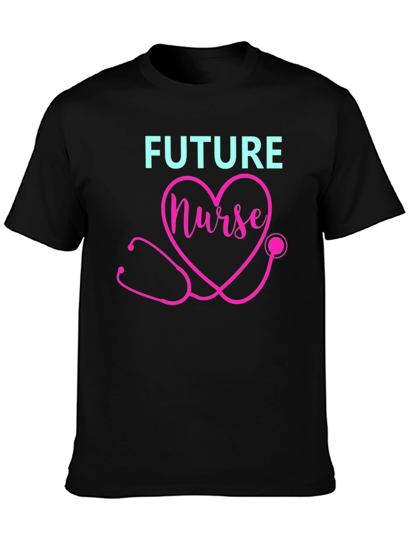 Future Nurse T-Shirt - Heart Stethoscope Design