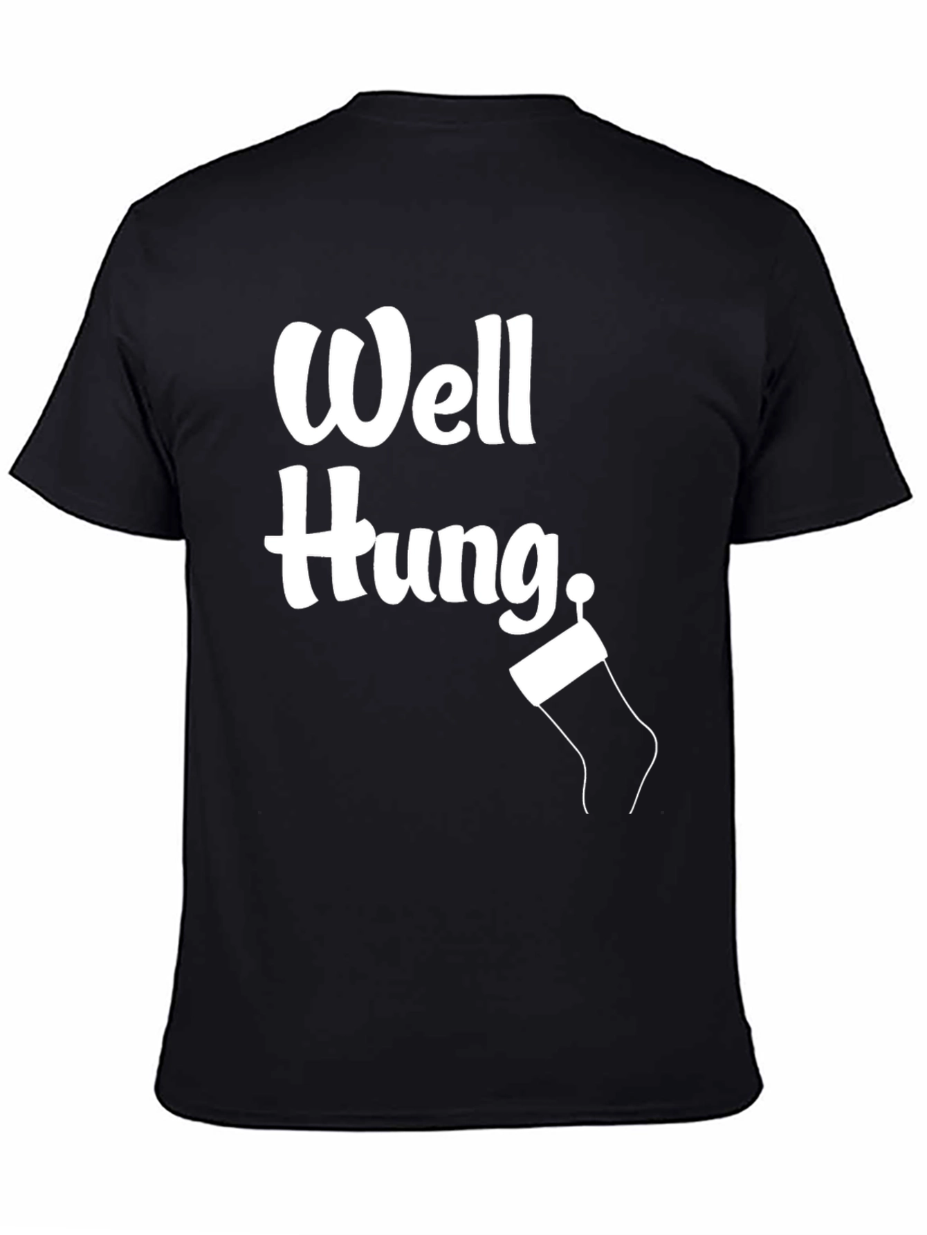 Well Hung Christmas Stocking Graphic Tee